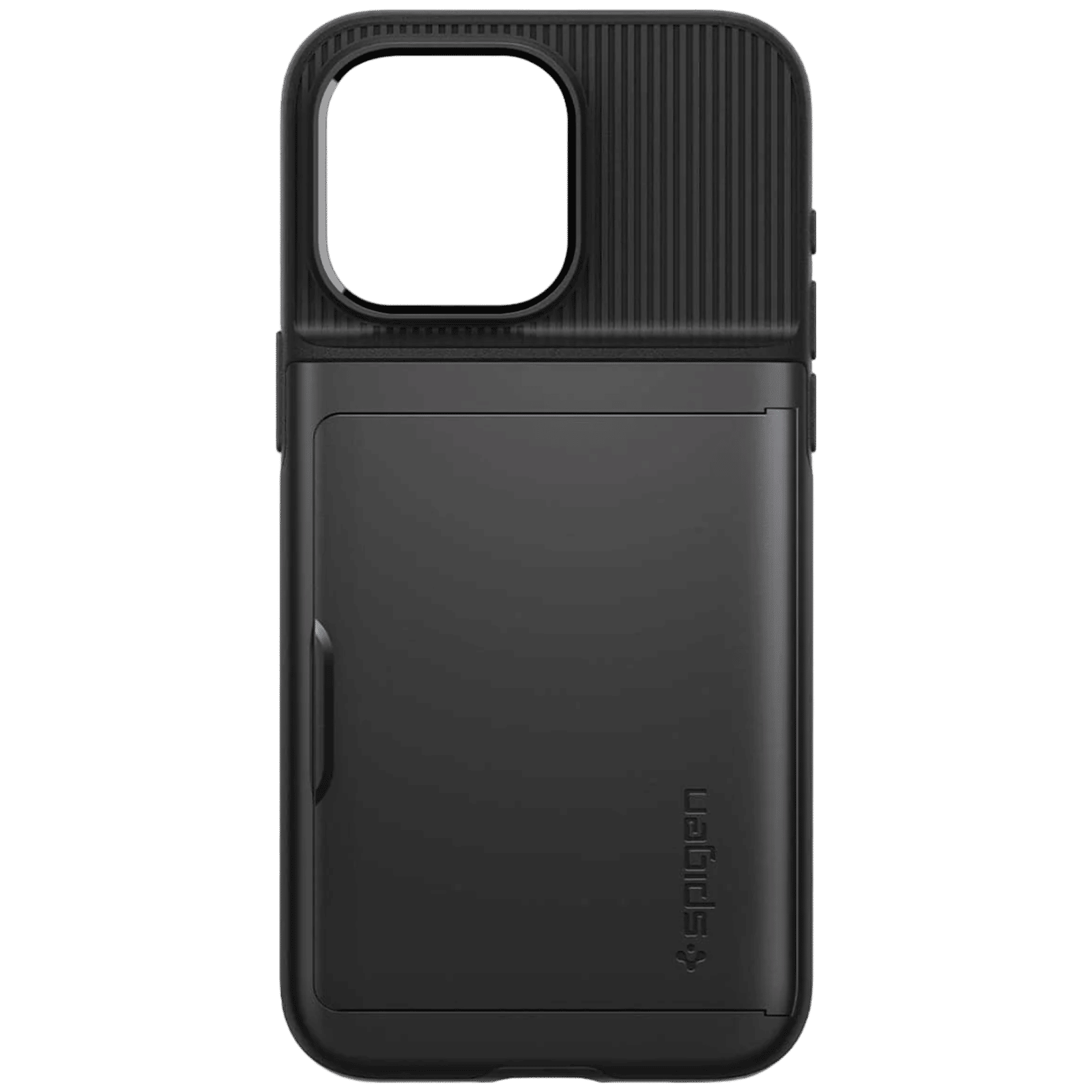 spigen Slim Armor CS PC and TPU Back Cover for iPhone 15 Pro Max (Air Cushion Technology, Black)_3