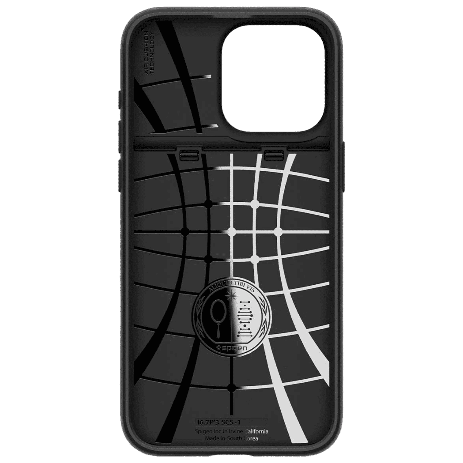 spigen Slim Armor CS PC and TPU Back Cover for iPhone 15 Pro Max (Air Cushion Technology, Black)_5