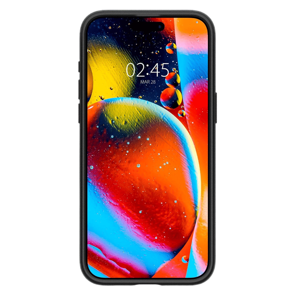 spigen Slim Armor CS PC and TPU Back Cover for iPhone 15 Pro Max (Air Cushion Technology, Black)_8