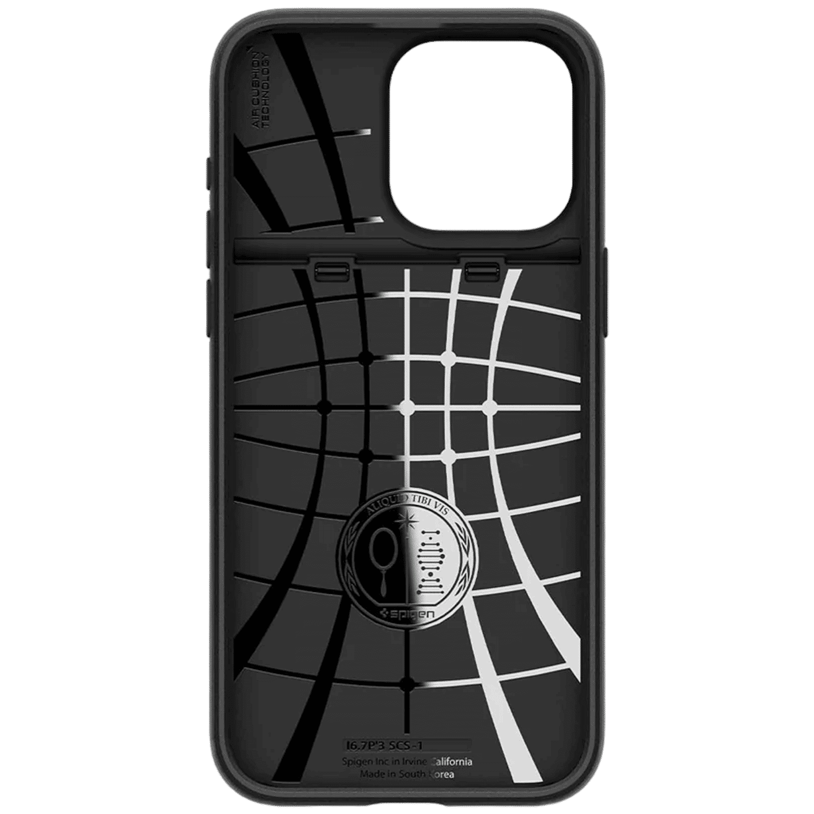 spigen Slim Armor CS PC and TPU Back Cover for iPhone 15 Pro Max (Air Cushion Technology, Abyss Green)_4