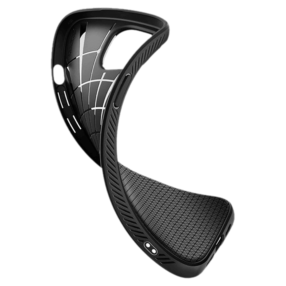 spigen Liquid Air Soft Thermoplastic Polyurethane Back Case for iPhone 15 Plus (Air Cushion Technology, Matte Black)_7