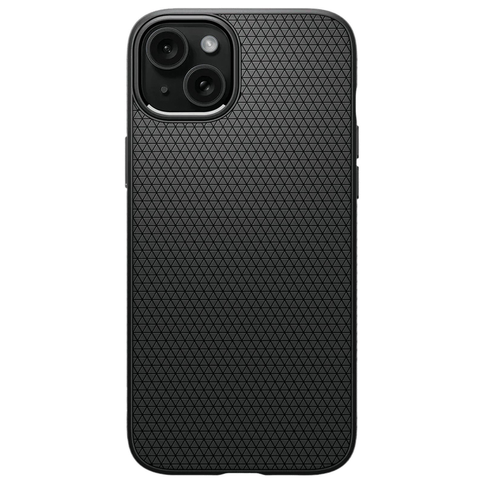 spigen Liquid Air Soft Thermoplastic Polyurethane Back Case for iPhone 15 Plus (Air Cushion Technology, Matte Black)_3