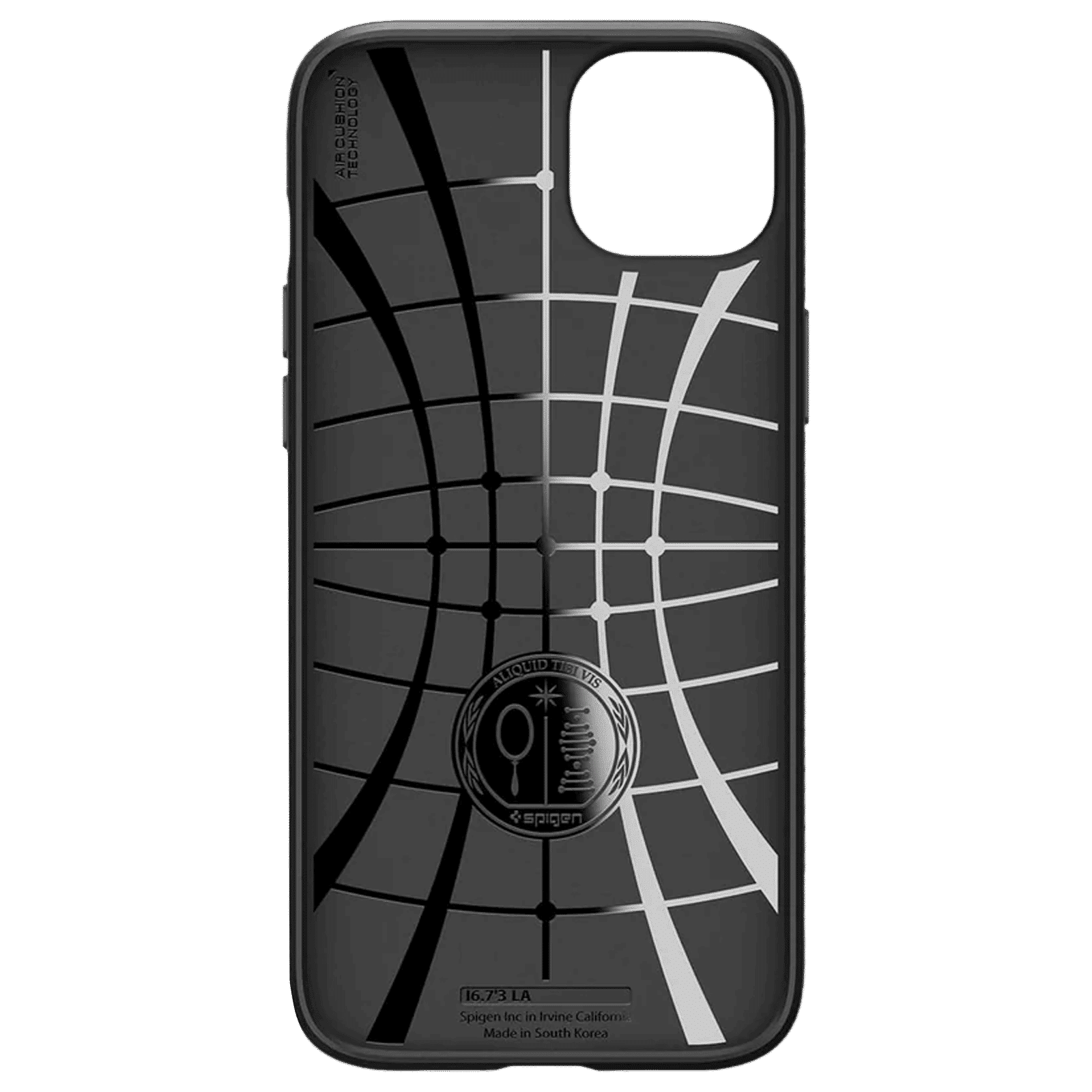 spigen Liquid Air Soft Thermoplastic Polyurethane Back Case for iPhone 15 Plus (Air Cushion Technology, Matte Black)_5