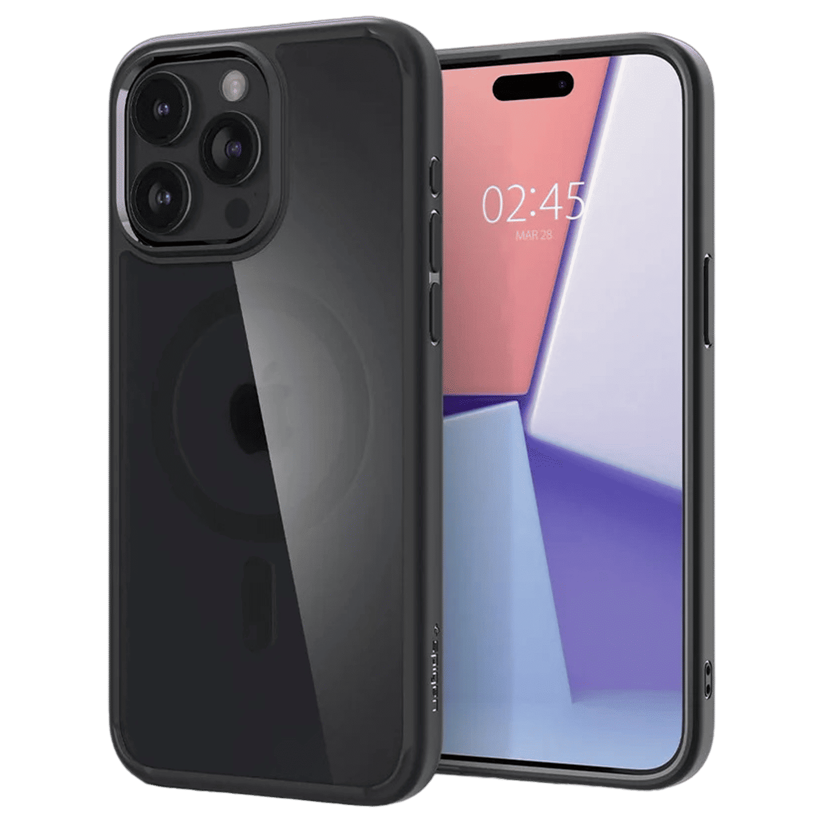 spigen Ultra Hybrid Hard TPU & Polycarbonate Back Cover for Apple iPhone 15 Pro (Supports Wireless Charging, Frost Black) spigen Ultra Hybrid Hard TPU & Polycarbonate Back Cover for Apple iPhone 15 Pro (Supports Wireless Charging, Frost Black)_1