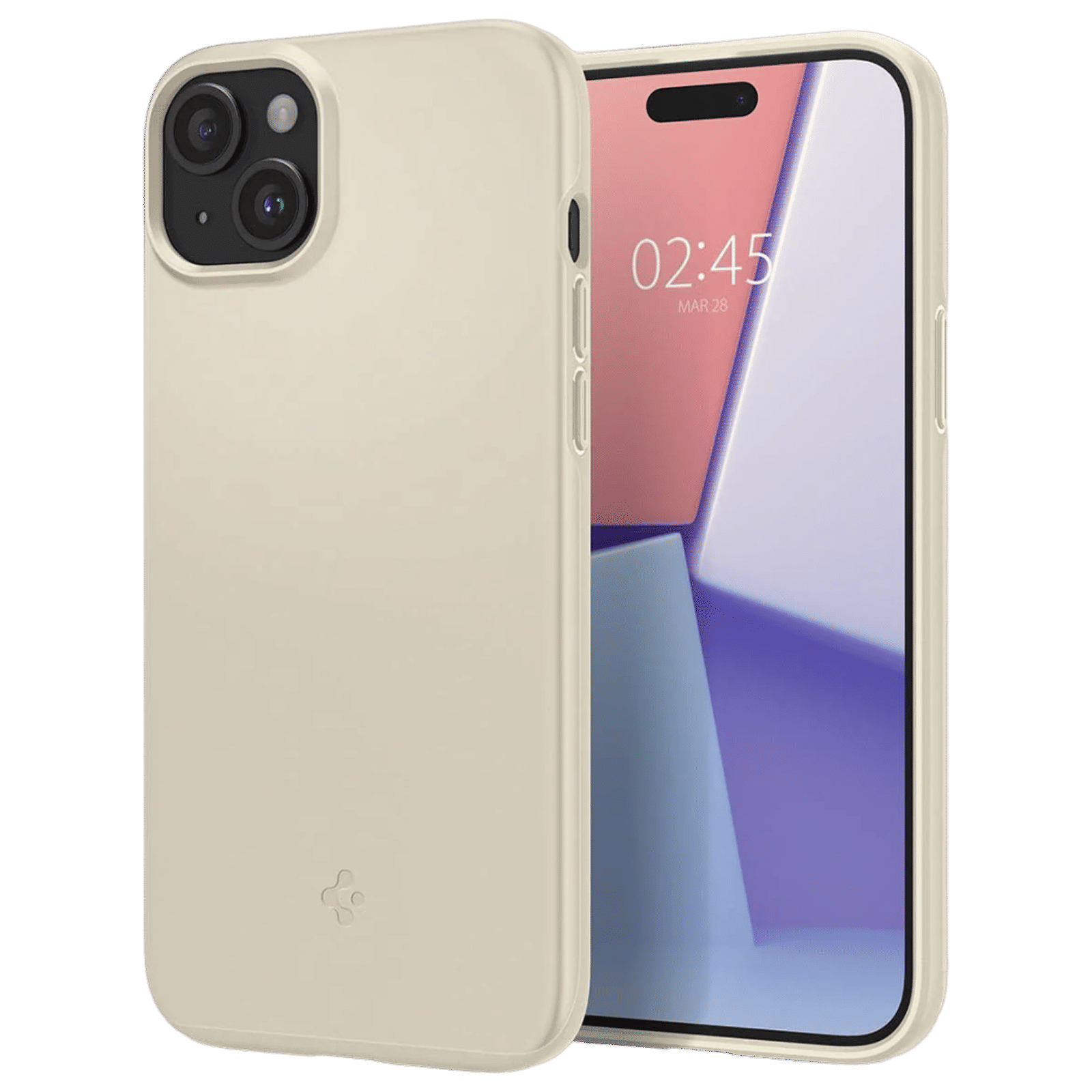 spigen Thin Fit Back Cover for iPhone 15 (Sand Beige) spigen Thin Fit Back Cover for iPhone 15 (Sand Beige)_1