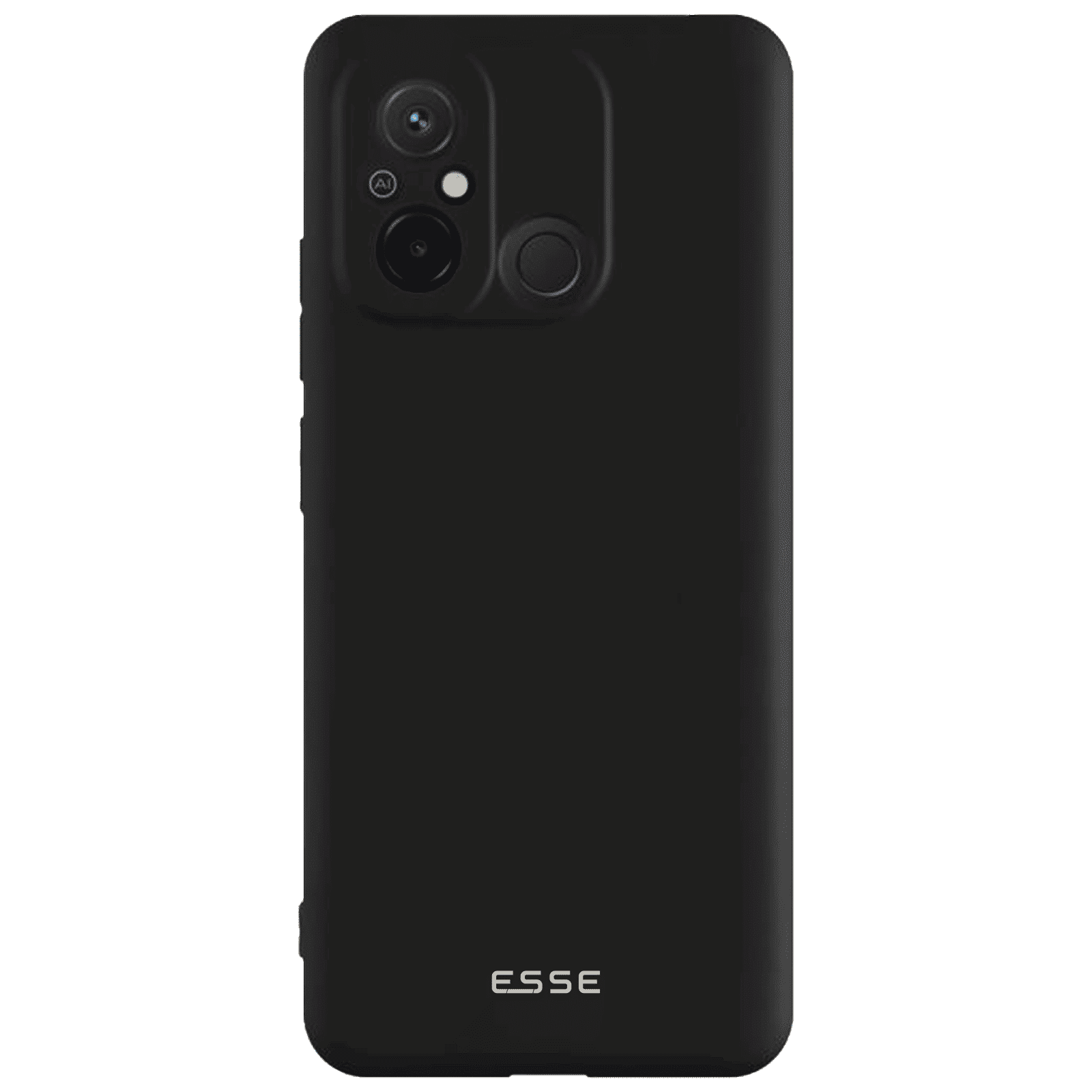 ESSE Soft Silicone Back Case for Redmi 12C (Optimal Protection, Black)_1