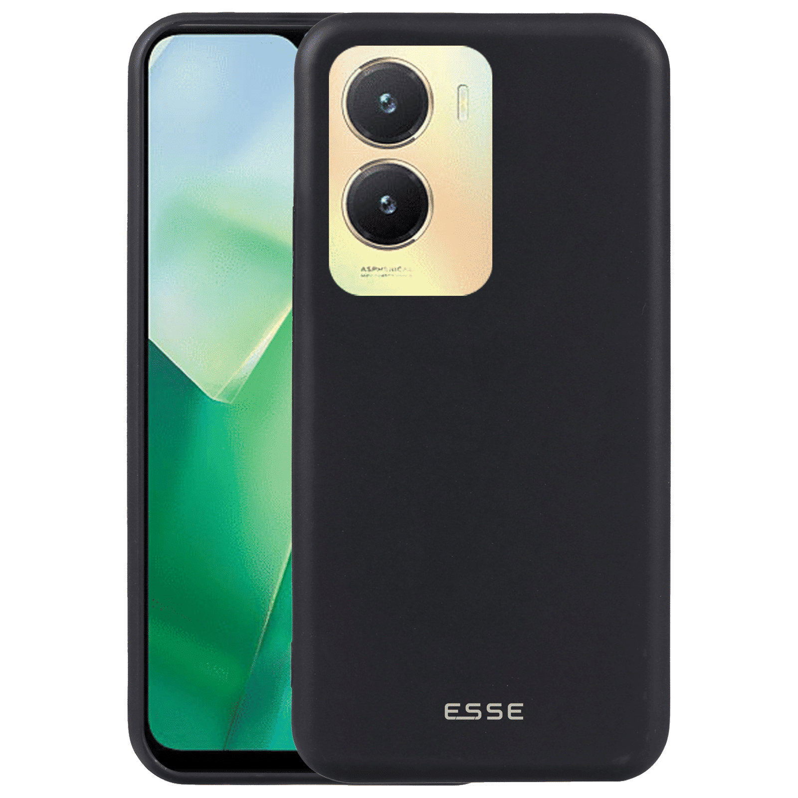 ESSE Soft Silicone Back Case for Vivo T2X (Optimal Protection, Black)_1