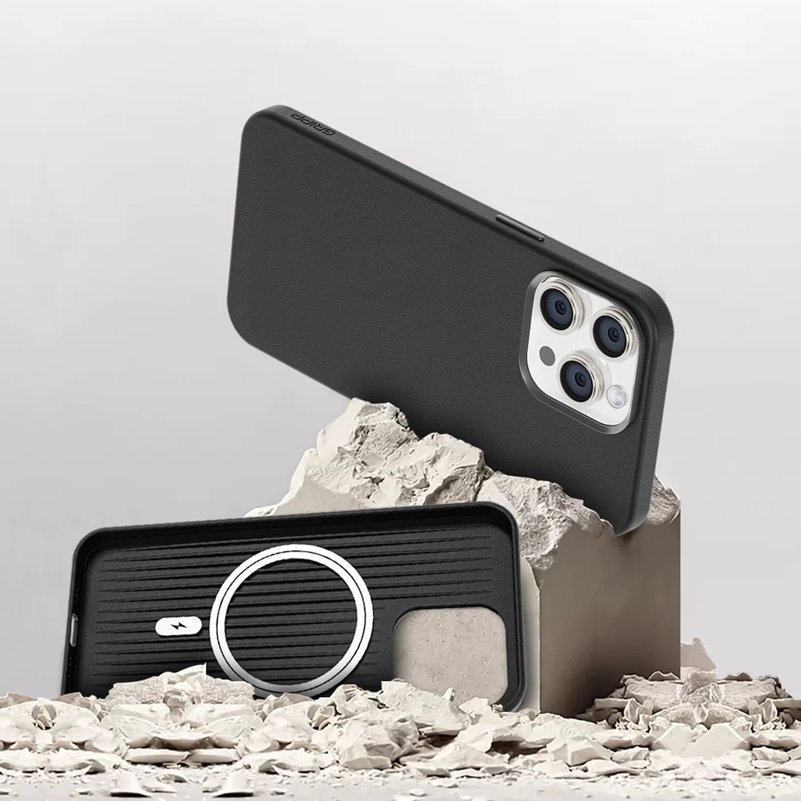 GRIPP Heritage Xtreme Liquid Silicone Back Cover for iPhone 15 (Anti Bacterial Technology, Black)_5