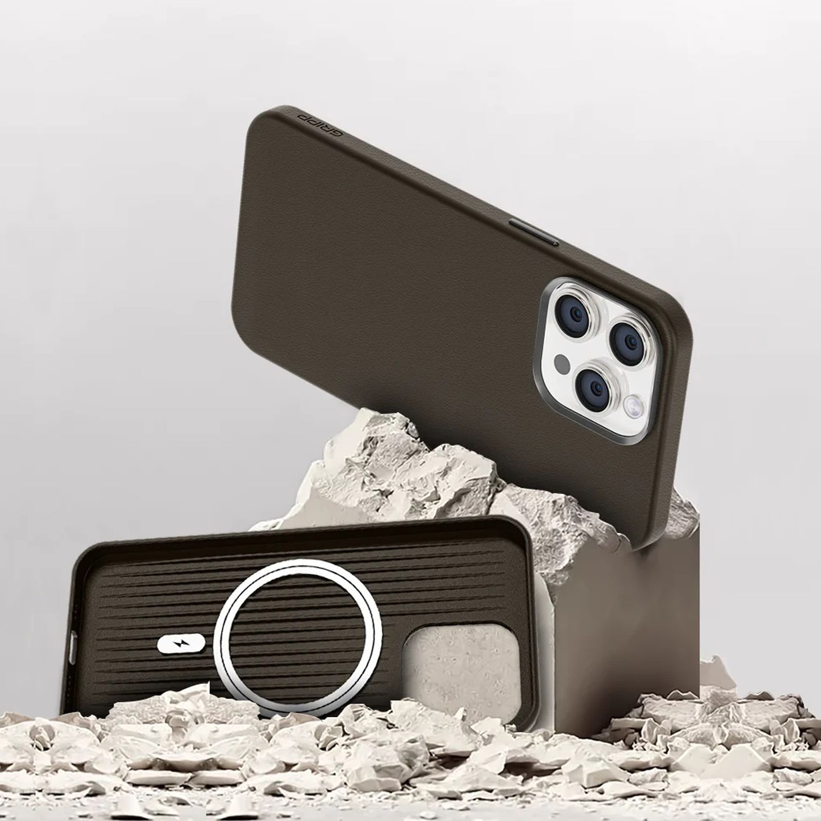 GRIPP Heritage Xtreme Hard Liquid Silicone Back Cover for iPhone 15 (Anti Bacterial Technology, Brown) GRIPP Heritage Xtreme Hard Liquid Silicone Back Cover for iPhone 15 (Anti Bacterial Technology, Brown)_5