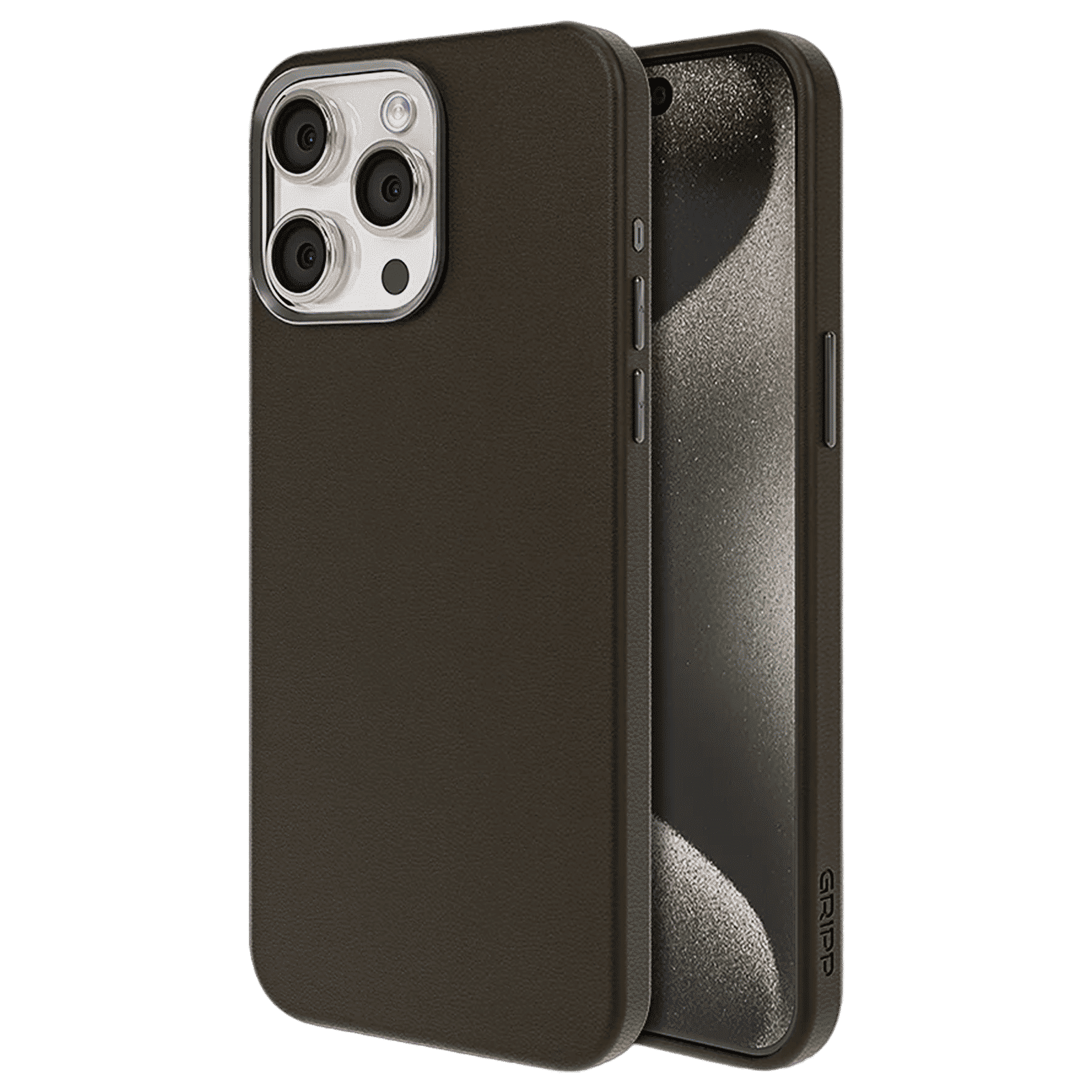 GRIPP Heritage Xtreme Hard Liquid Silicone Back Cover for iPhone 15 (Anti Bacterial Technology, Brown) GRIPP Heritage Xtreme Hard Liquid Silicone Back Cover for iPhone 15 (Anti Bacterial Technology, Brown)_1