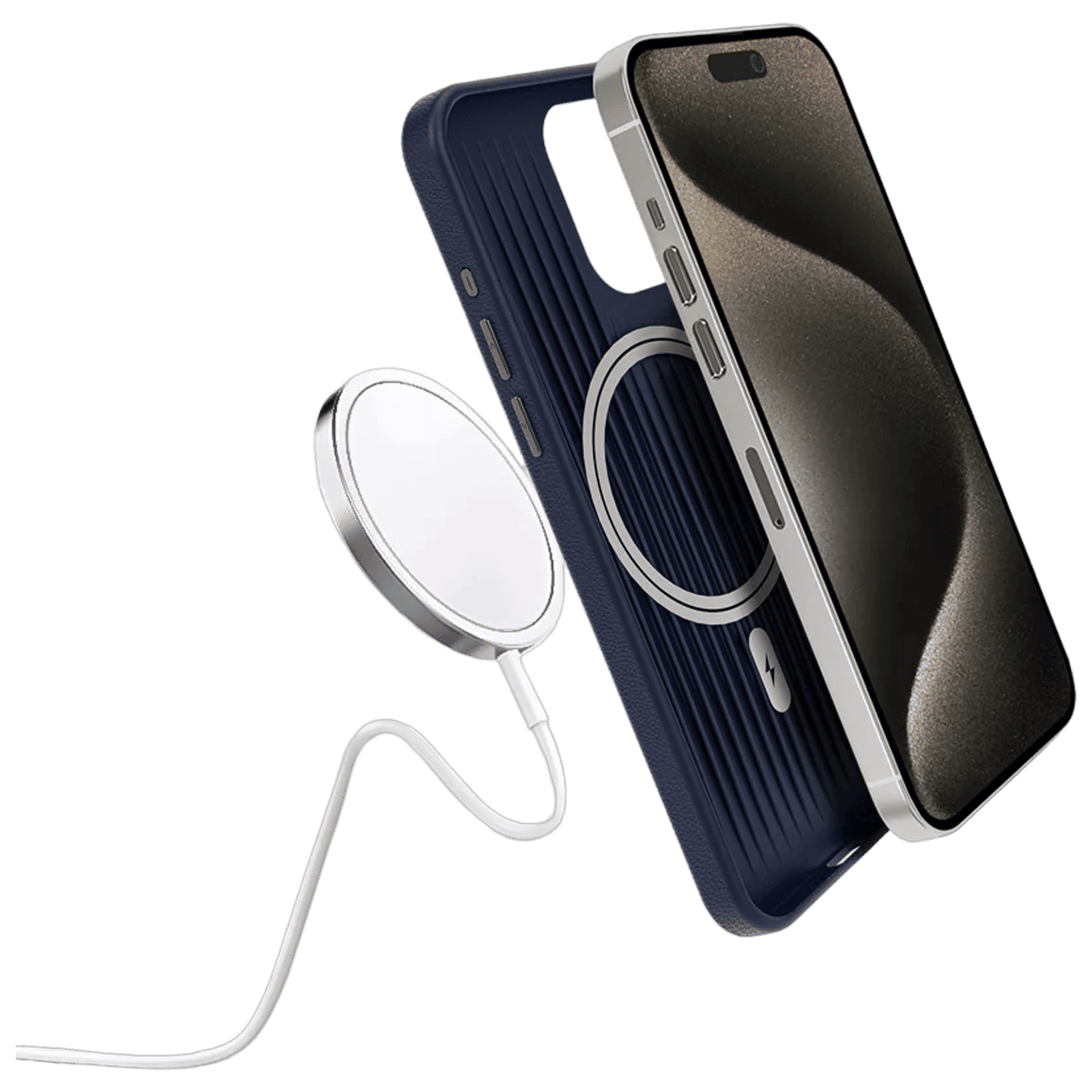 GRIPP Heritage Xtreme TPU Back Cover for iPhone 15 Pro Max (Anti Bacterial Technology, Blue)_4