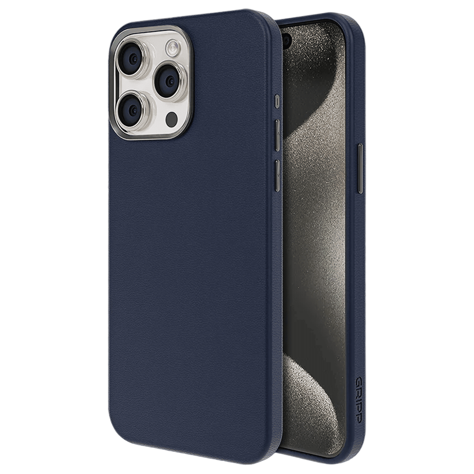 GRIPP Heritage Xtreme TPU Back Cover for iPhone 15 Pro Max (Anti Bacterial Technology, Blue)_1