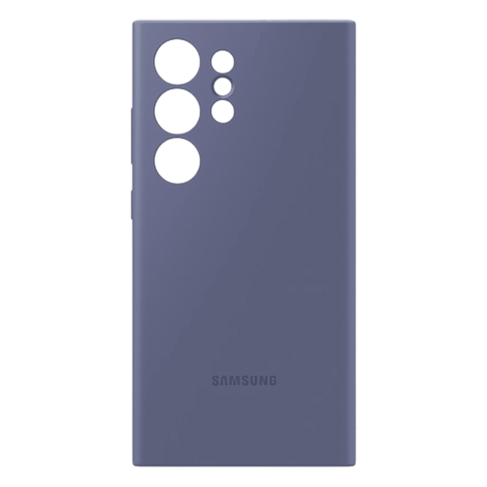 SAMSUNG Silicone Back Cover for Galaxy S24 Ultra (Combining Style and Durability, Violet)_6