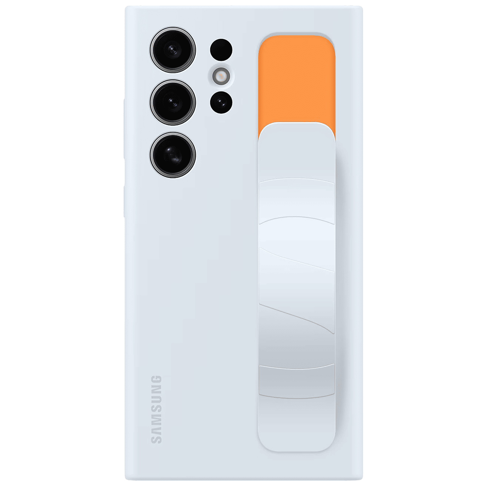 SAMSUNG Standing Grip Silicone Back Case for SAMSUNG Galaxy S24 Ultra (Smooth and Silky Texture, Light Blue) SAMSUNG Standing Grip Silicone Back Case for SAMSUNG Galaxy S24 Ultra (Smooth and Silky Texture, Light Blue)_5