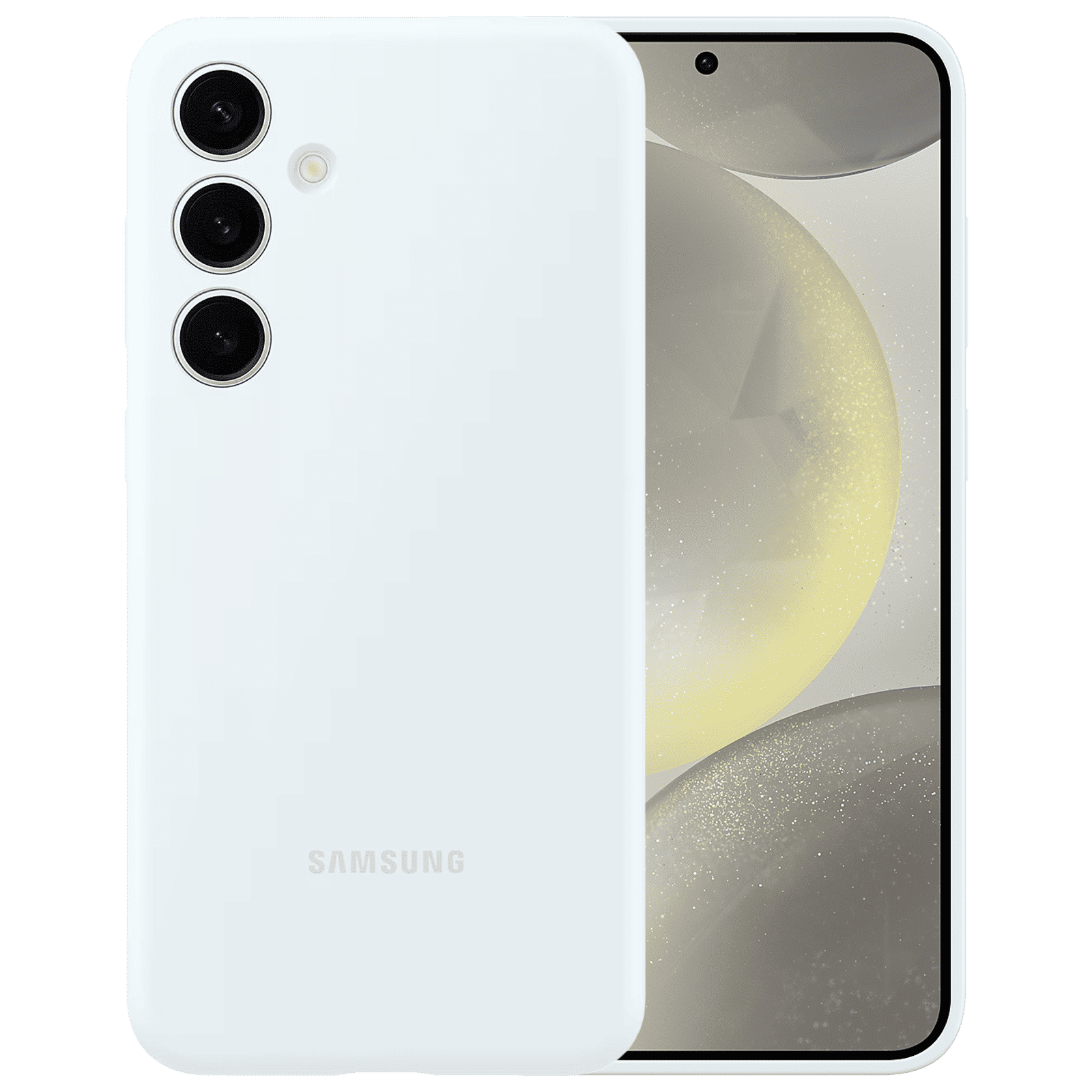 SAMSUNG Silicone Back Case for SAMSUNG Galaxy S24+ (Silky-smooth Touch, White) SAMSUNG Silicone Back Case for SAMSUNG Galaxy S24+ (Silky-smooth Touch, White)_1