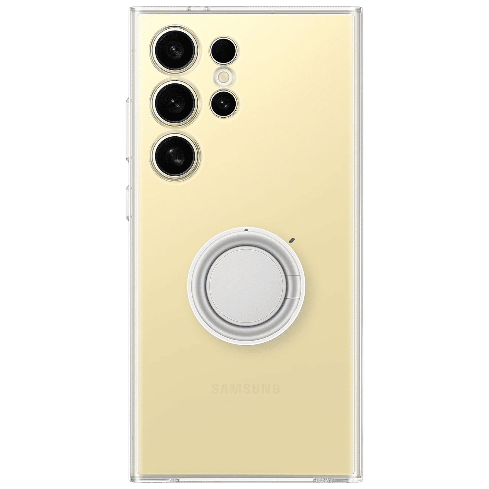 SAMSUNG Silicone Back Case for SAMSUNG Galaxy S24 Ultra (Versatile Grip, Transparent)_3