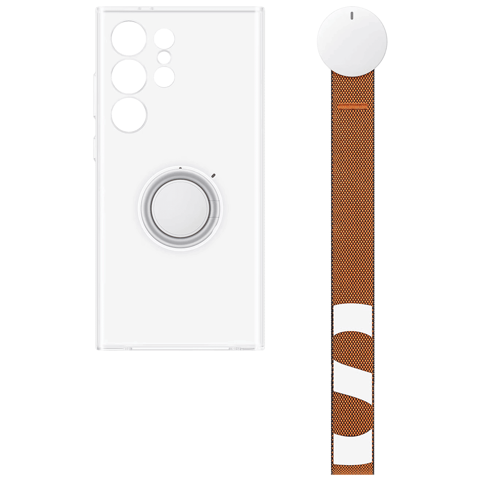 SAMSUNG Silicone Back Case for SAMSUNG Galaxy S24 Ultra (Versatile Grip, Transparent)_7