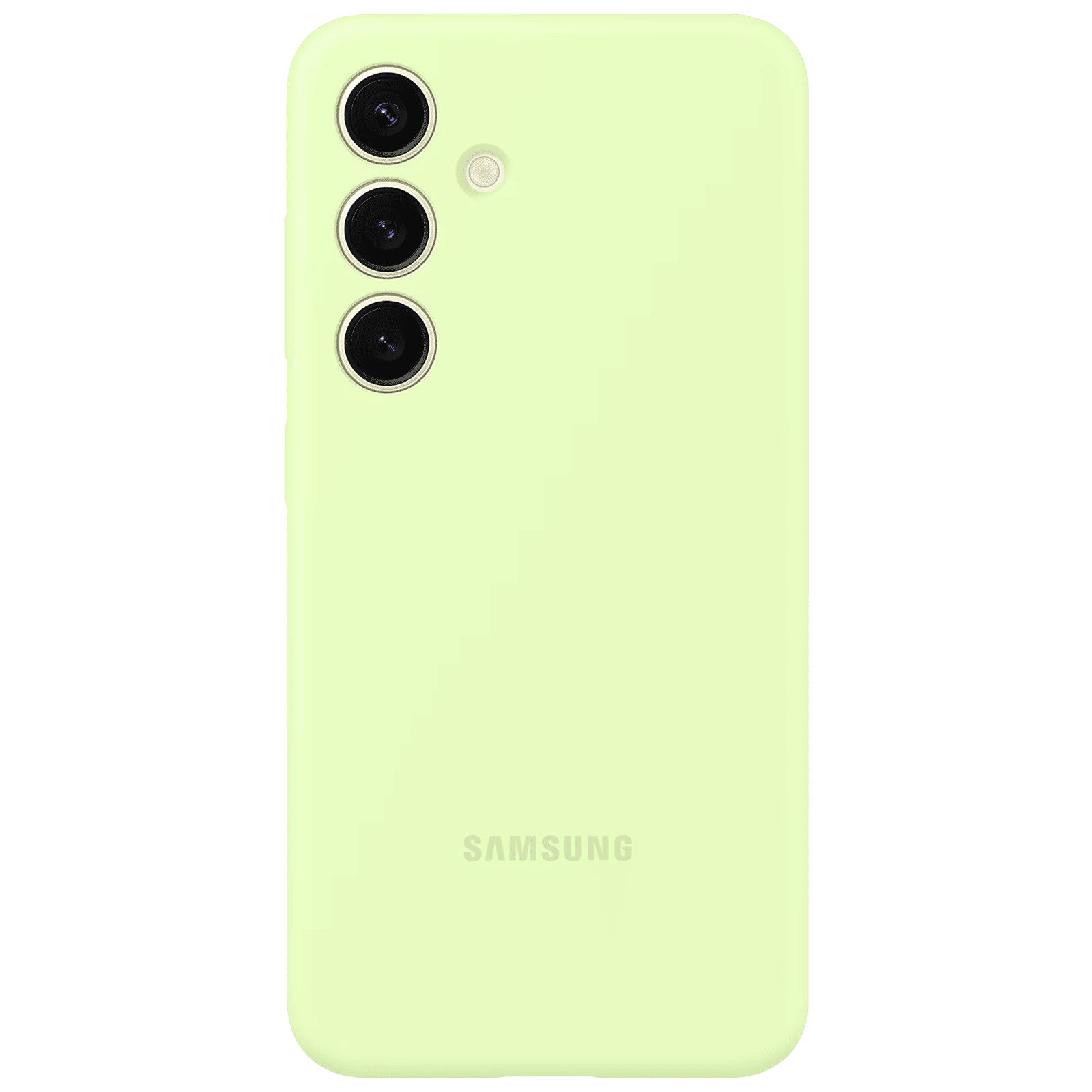 SAMSUNG Silicone Back Case for SAMSUNG Galaxy S24 (Silky-smooth Touch, Lime)_2