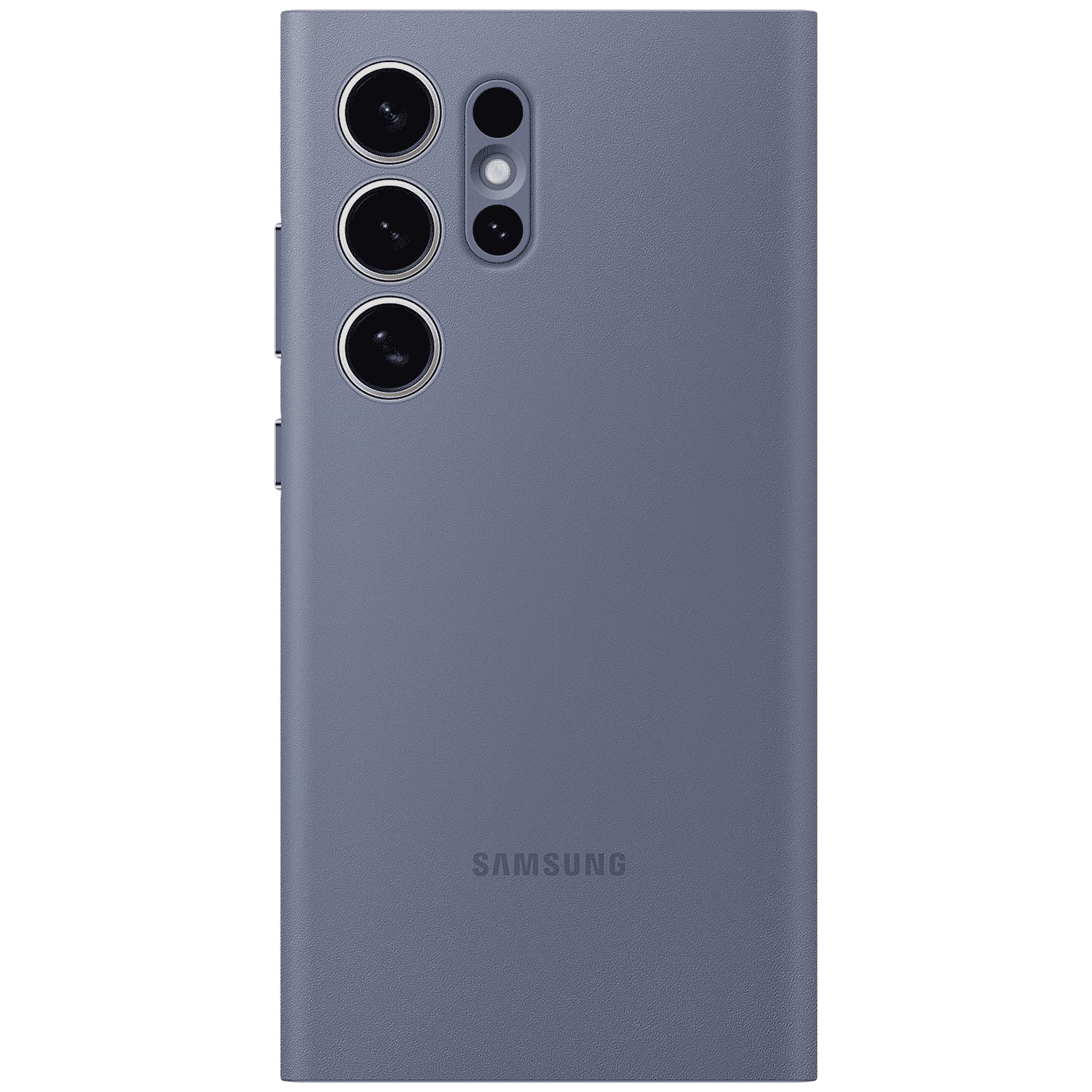 SAMSUNG Silicon Flip Cover for SAMSUNG Galaxy S24 Ultra (Handy Hidden Pocket, Violet)_3