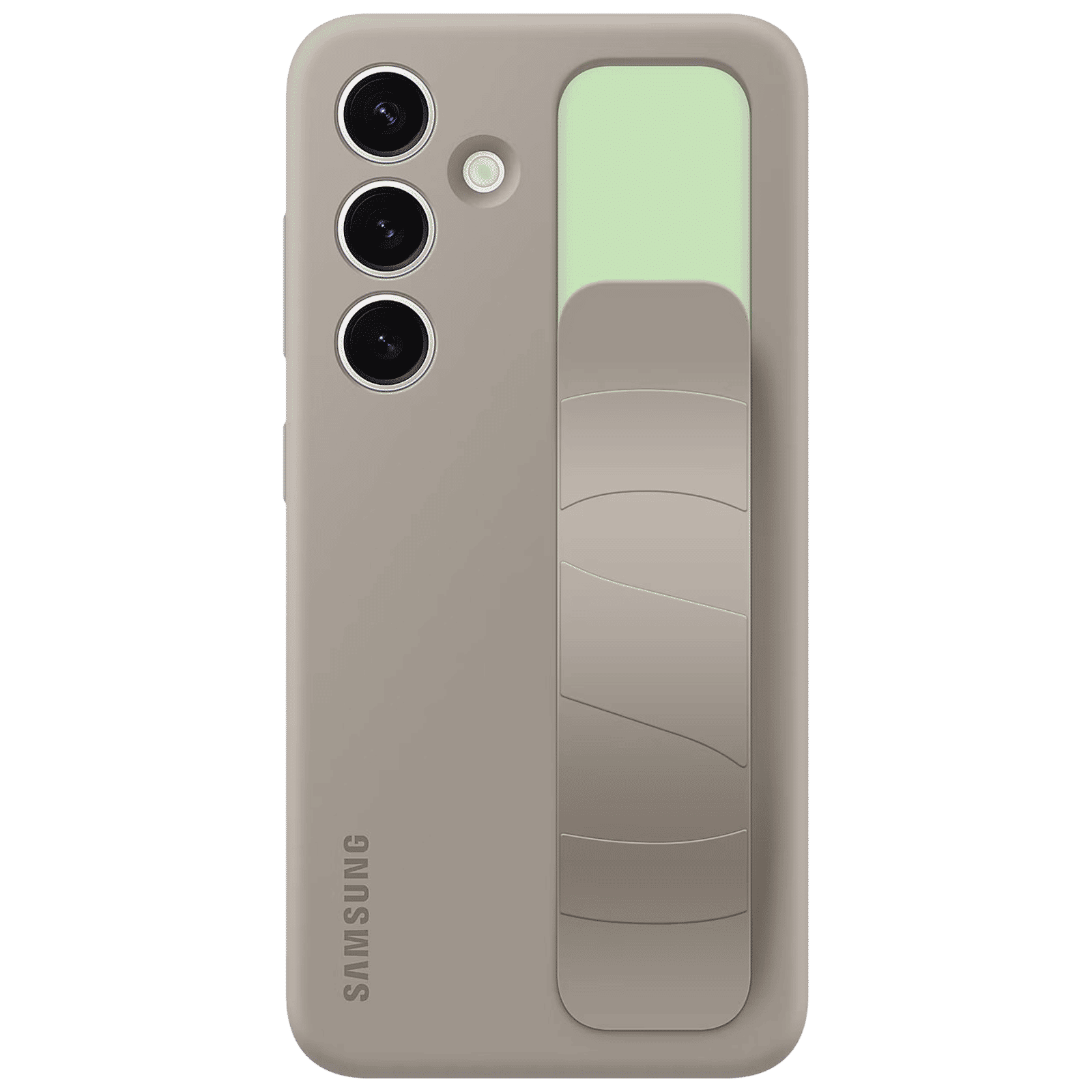 SAMSUNG Standing Grip Silicone Back Cover for SAMSUNG Galaxy S24 (Smooth and Silky Texture, Taupe) SAMSUNG Standing Grip Silicone Back Cover for SAMSUNG Galaxy S24 (Smooth and Silky Texture, Taupe)_5
