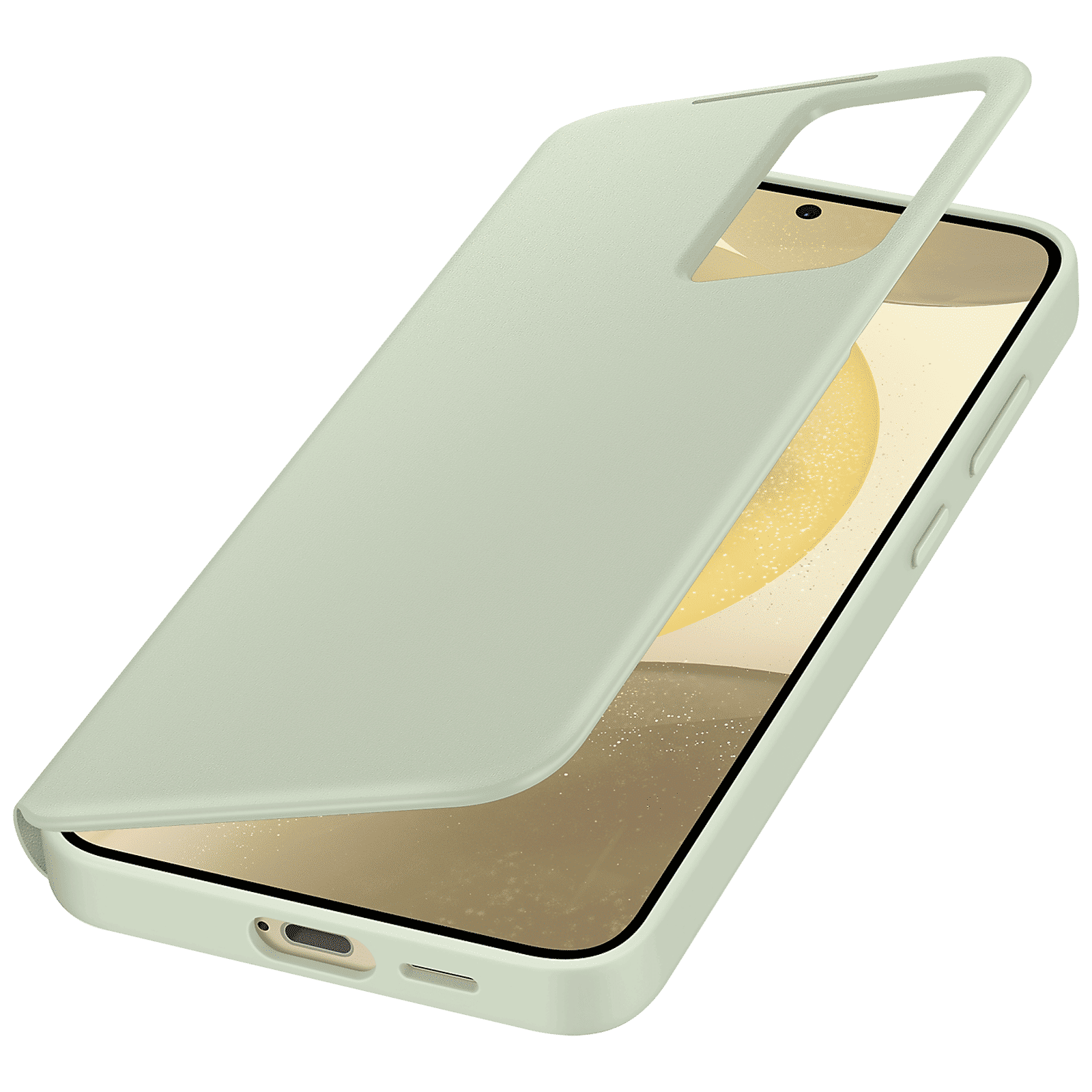 SAMSUNG Flip Cover for SAMSUNG Galaxy S24 Plus (Handy Hidden Pocket, Light Green)_2