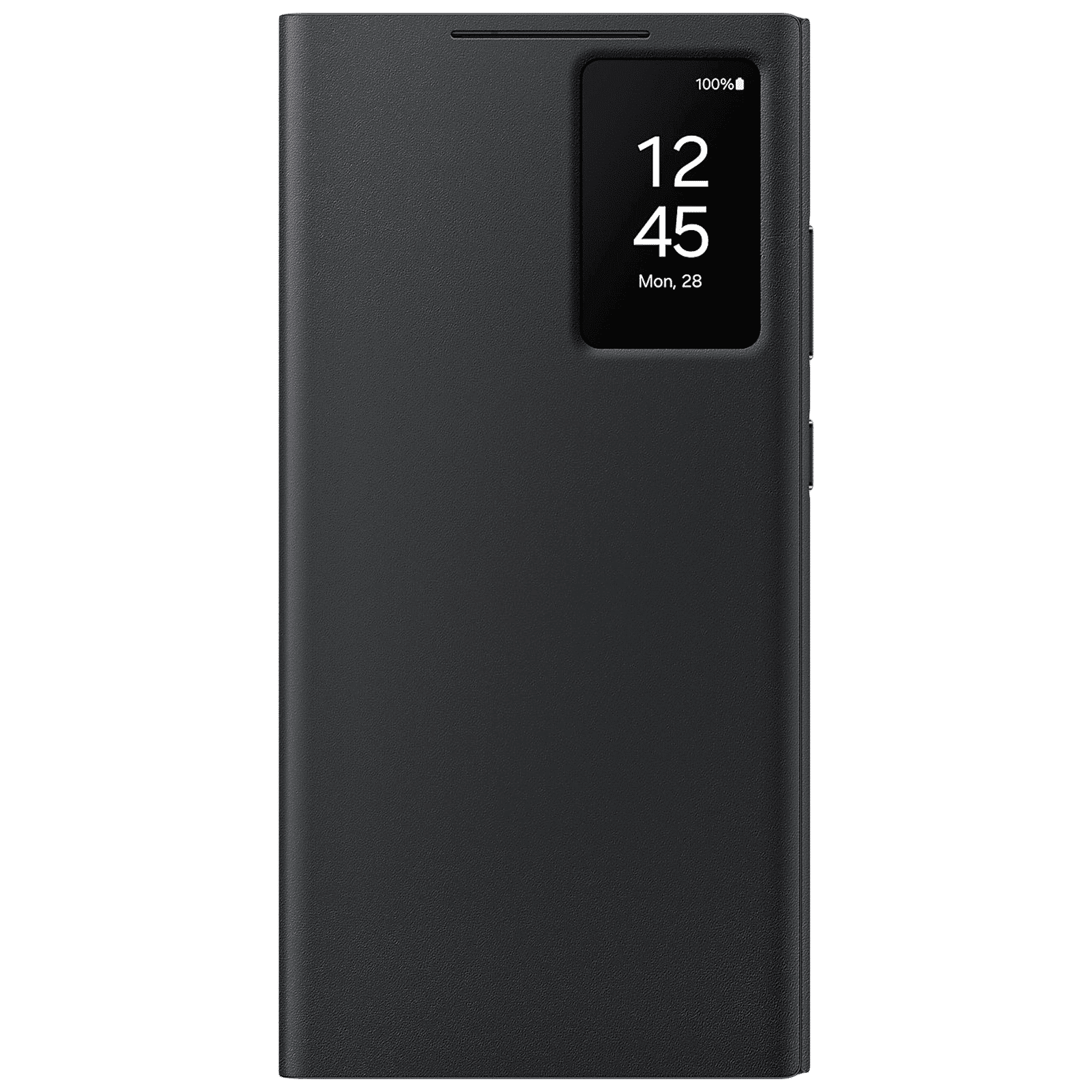 SAMSUNG Polyurethane Flip Cover for SAMSUNG Galaxy S24 Ultra (Handy Hidden Pocket, Black)_1