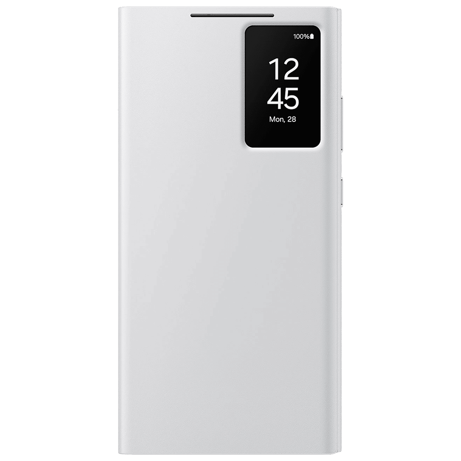 SAMSUNG Polyurethane Flip Cover for SAMSUNG Galaxy S24 Ultra (Handy Hidden Pocket, White)_1