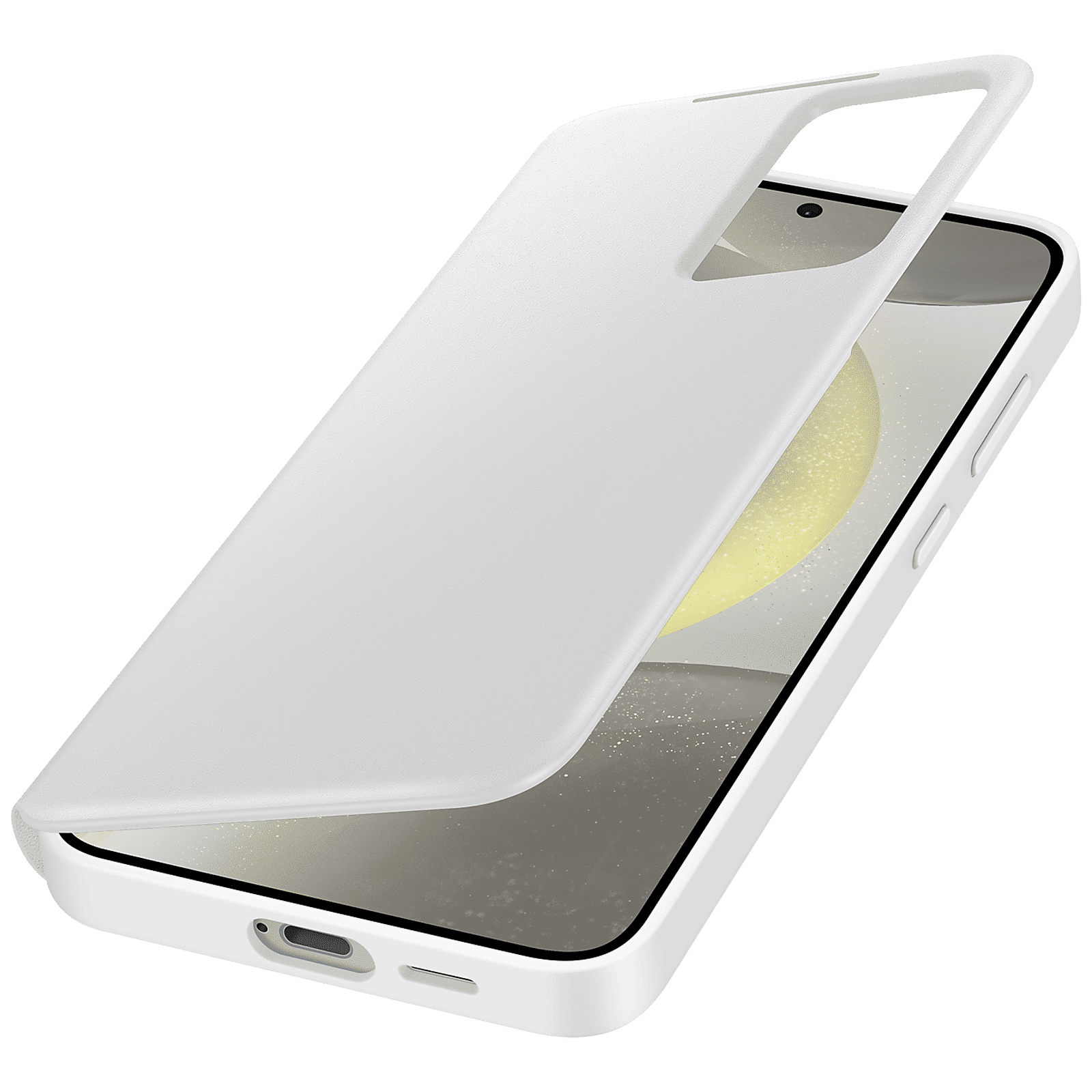SAMSUNG Flip Cover for SAMSUNG Galaxy S24 Plus (Handy Hidden Pocket, White)_2
