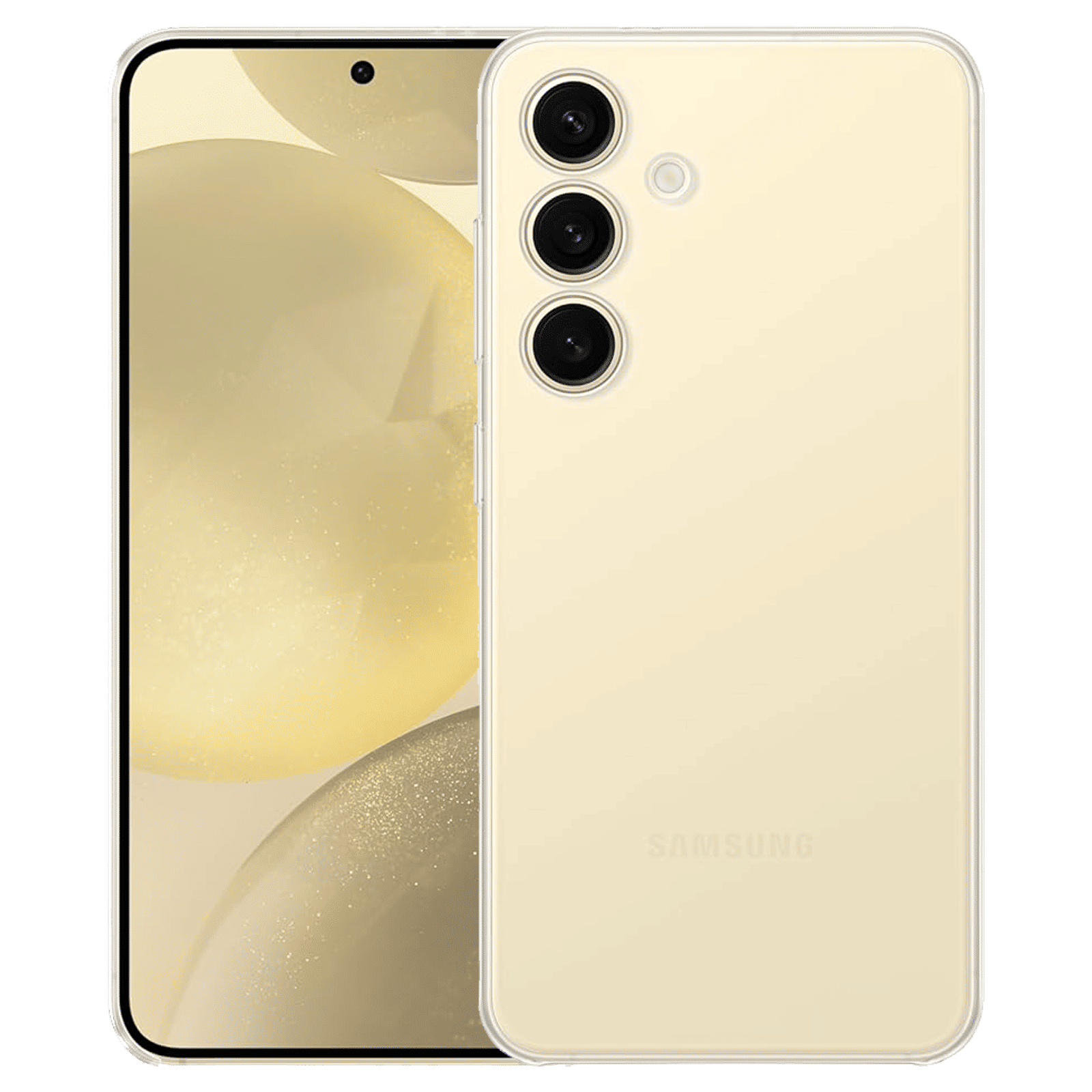 SAMSUNG GPFPS921SAATI Polycarbonate Back Cover for Galaxy S24 5G (Scratch Resistant Coating, Transparent)_1