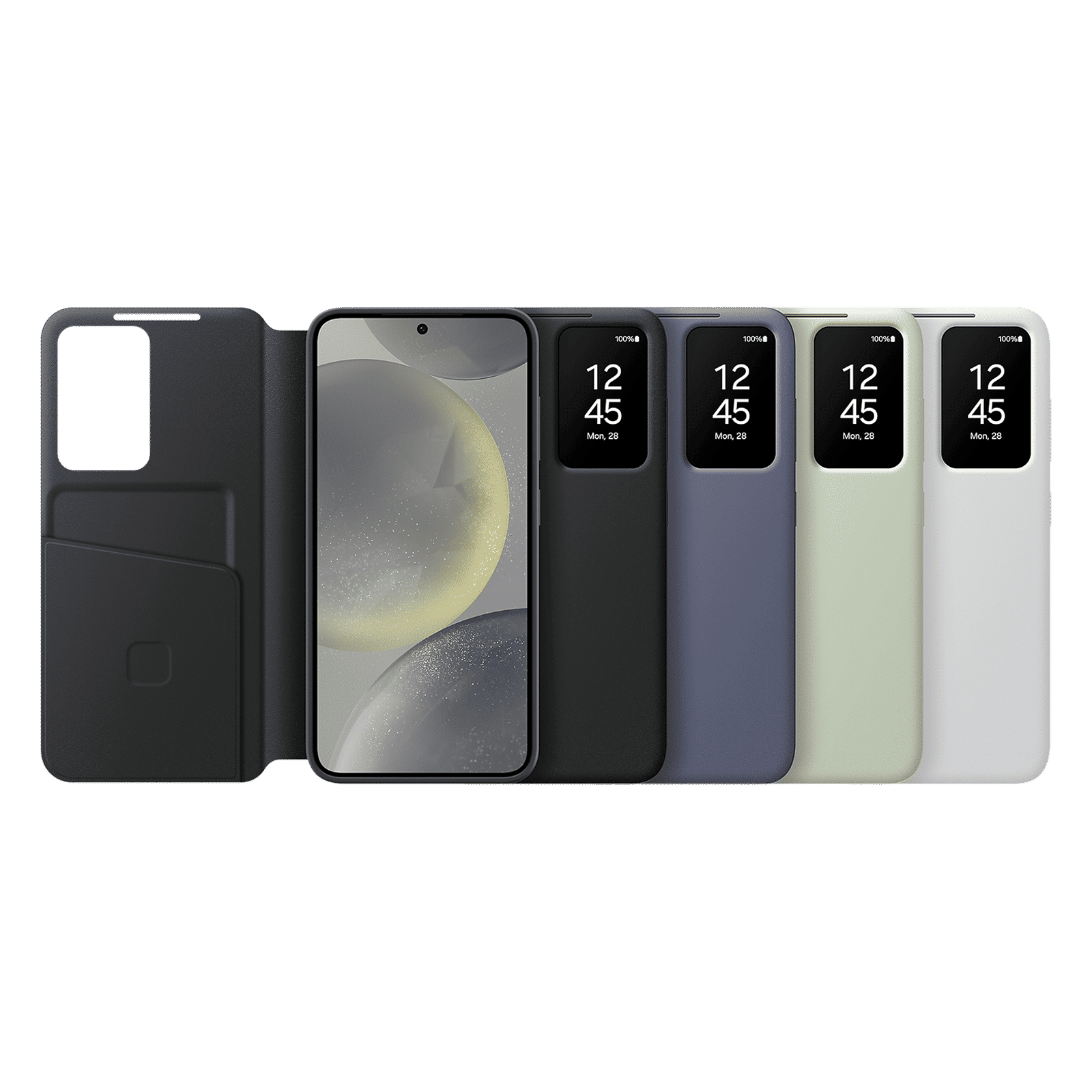 SAMSUNG Flip Cover for SAMSUNG Galaxy S24 (Handy Hidden Pocket, Black)_5