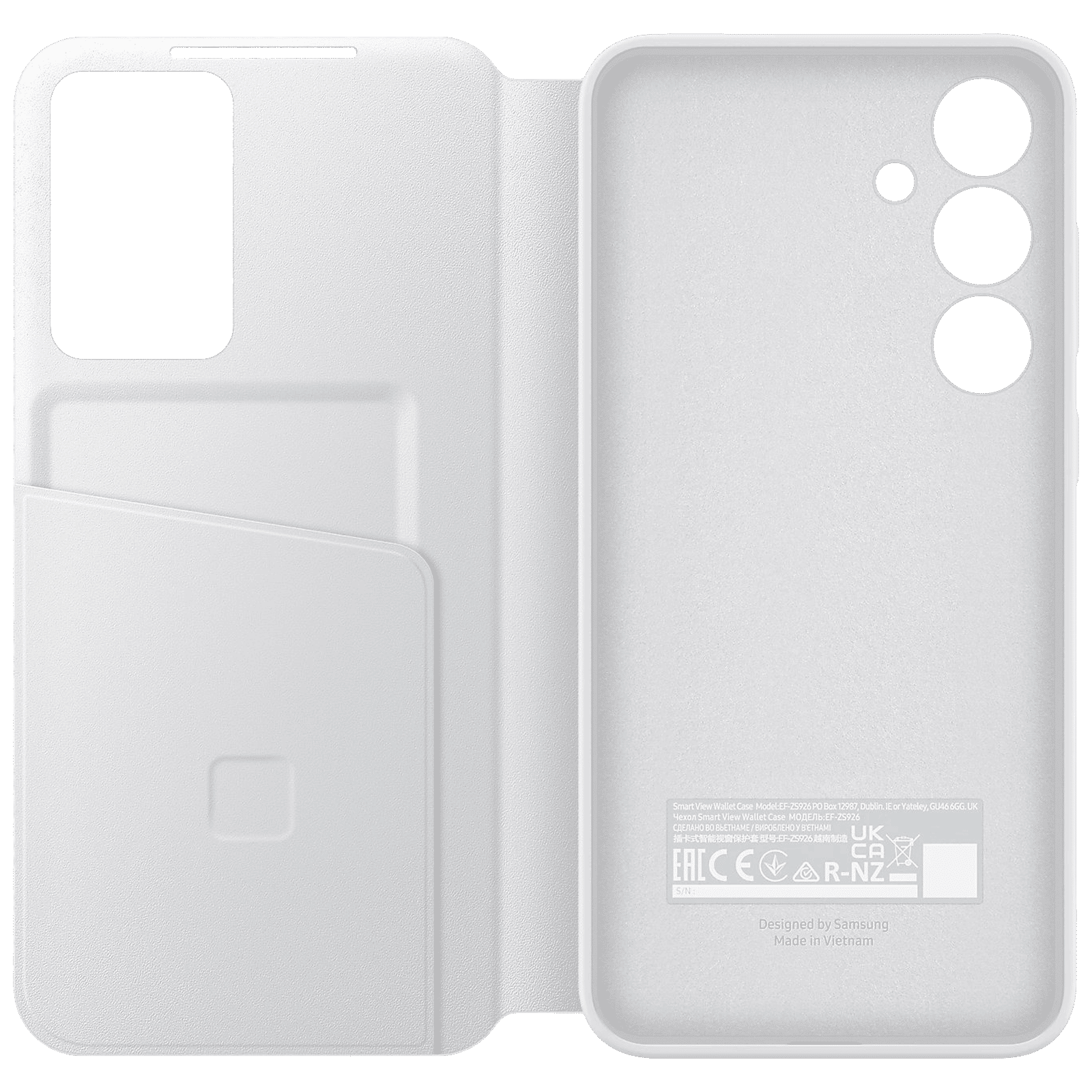 SAMSUNG Flip Cover for SAMSUNG Galaxy S24 (Small Smart Screen View, White)_3