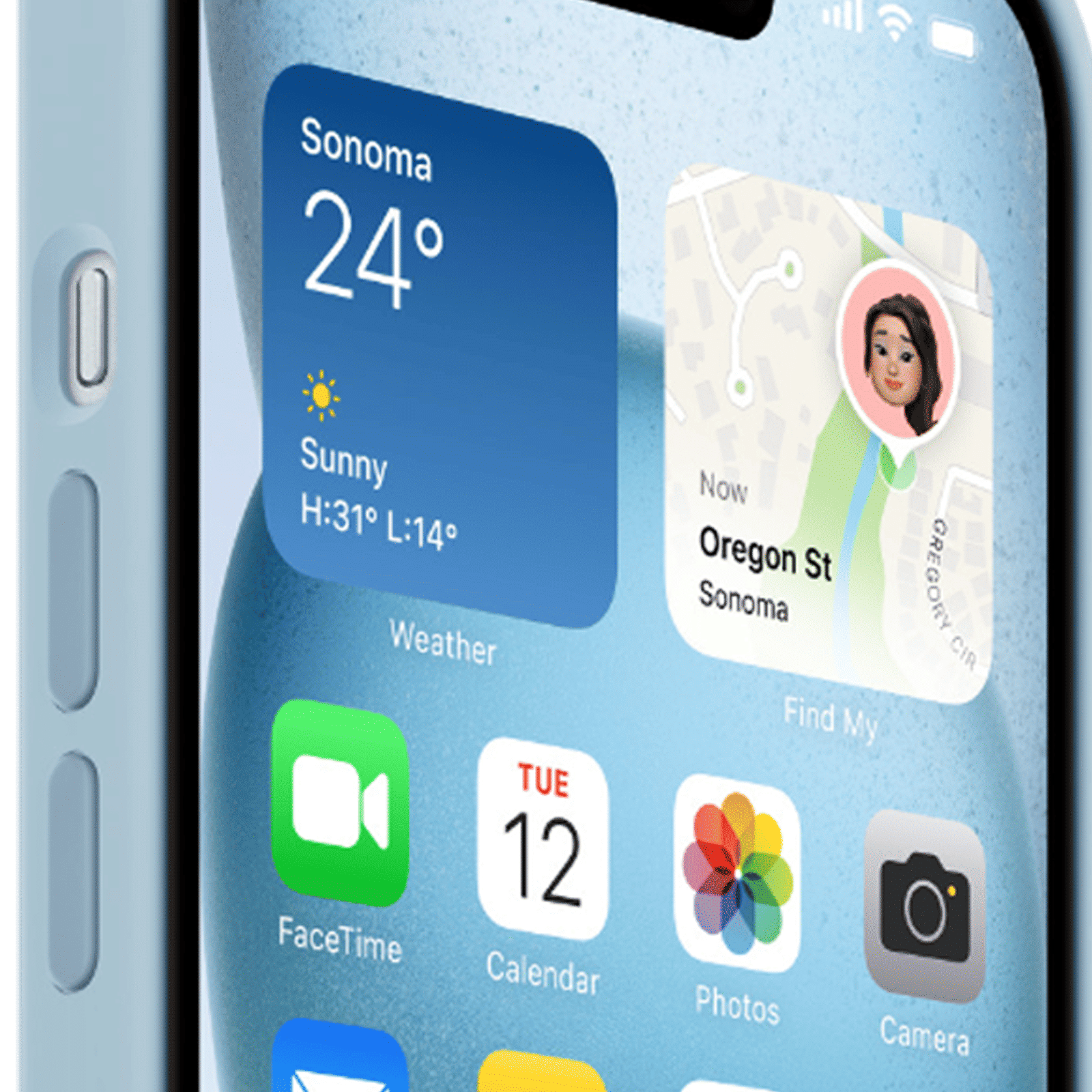 Apple Soft Silicone Back Cover for Apple iPhone 15 Plus (Supports Wireless Charging, Light Blue)_4