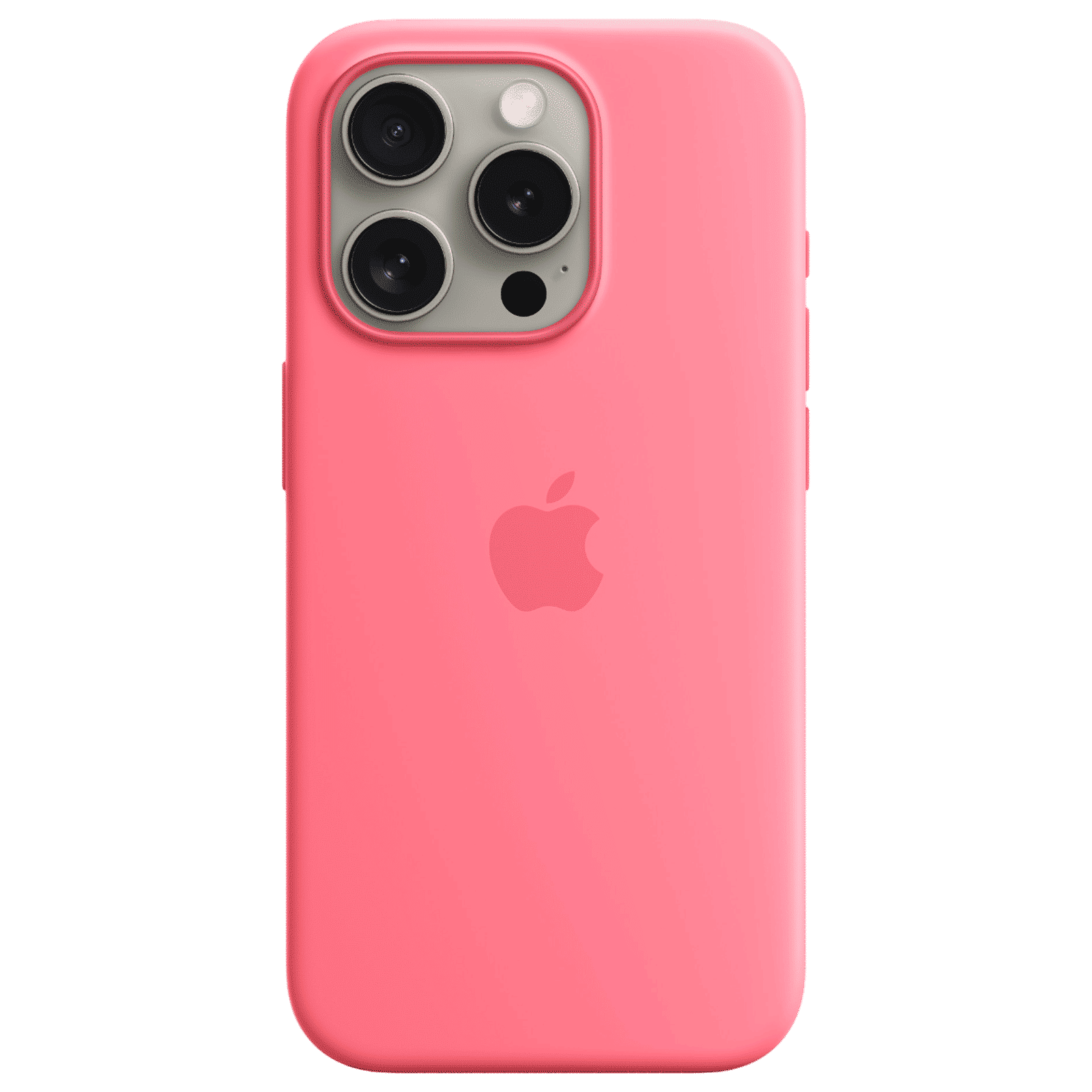 Apple Soft Silicone Back Cover for Apple iPhone 15 Pro (Supports Wireless Charging, Pink)_2