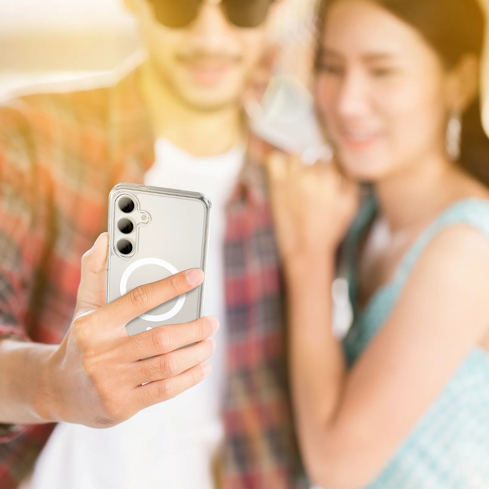 AMAZINGTHING Minimal Mag Polycarbonate Back Cover for SAMSUNG Galaxy S24 (DefendEdge Camera Protection, Clear)_5