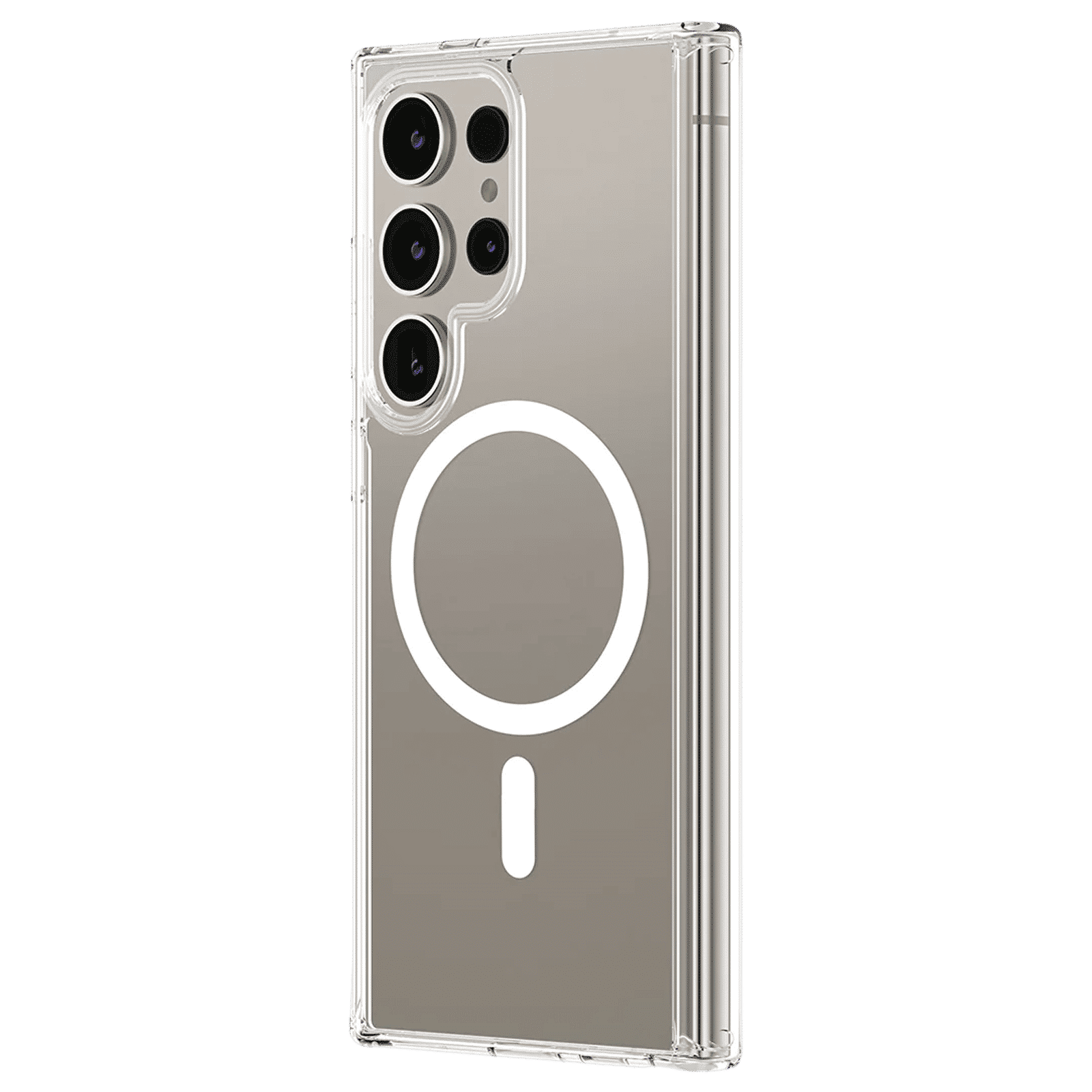 AMAZINGTHING Minimal Mag Polycarbonate Back Cover for SAMSUNG Galaxy S24 Ultra (DefendEdge Camera Protection, Clear)_1