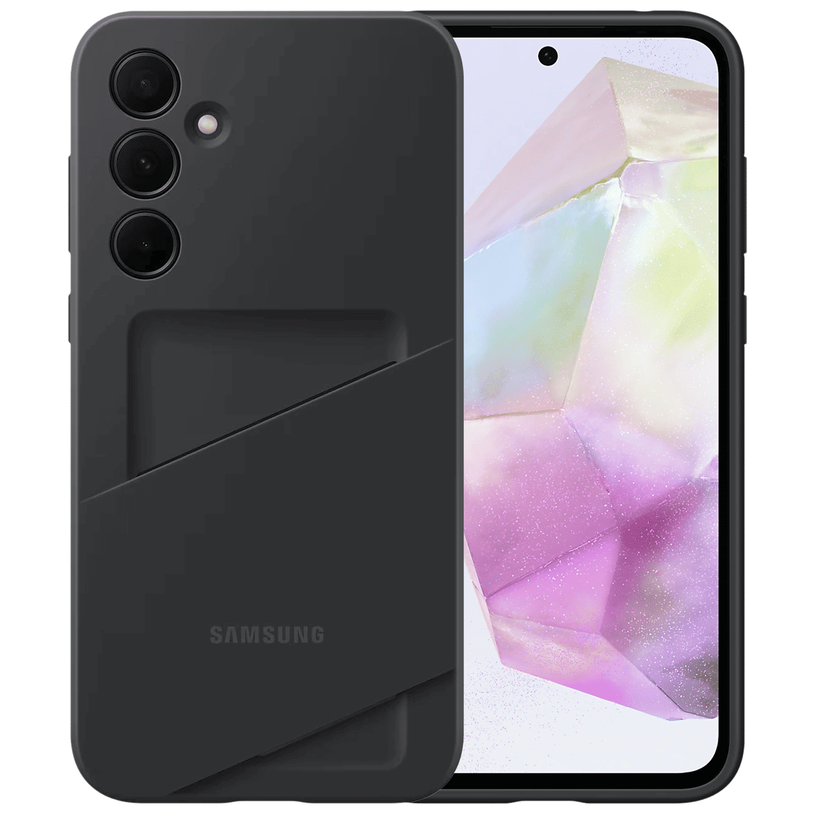 SAMSUNG TPU Back Cover for SAMSUNG Galaxy A35 5G (Card Slot, Black)_1