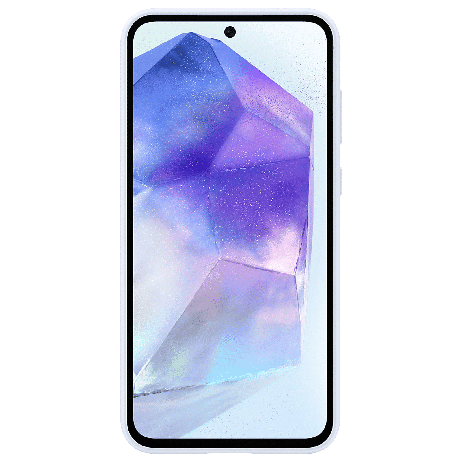 SAMSUNG Silicone Back Cover for SAMSUNG Galaxy A55 5G (Scratch Protection, Light Blue)_6