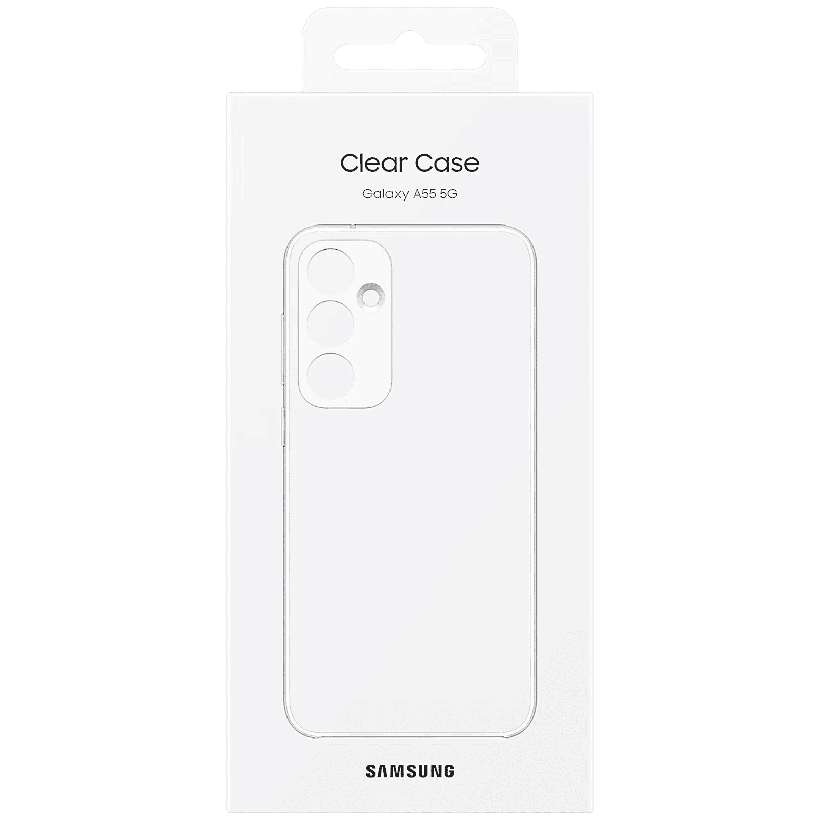 SAMSUNG Polycarbonate & Silicone Flip Cover for SAMSUNG Galaxy A55 5G (Crystal Clear Finish, Transparent)_6