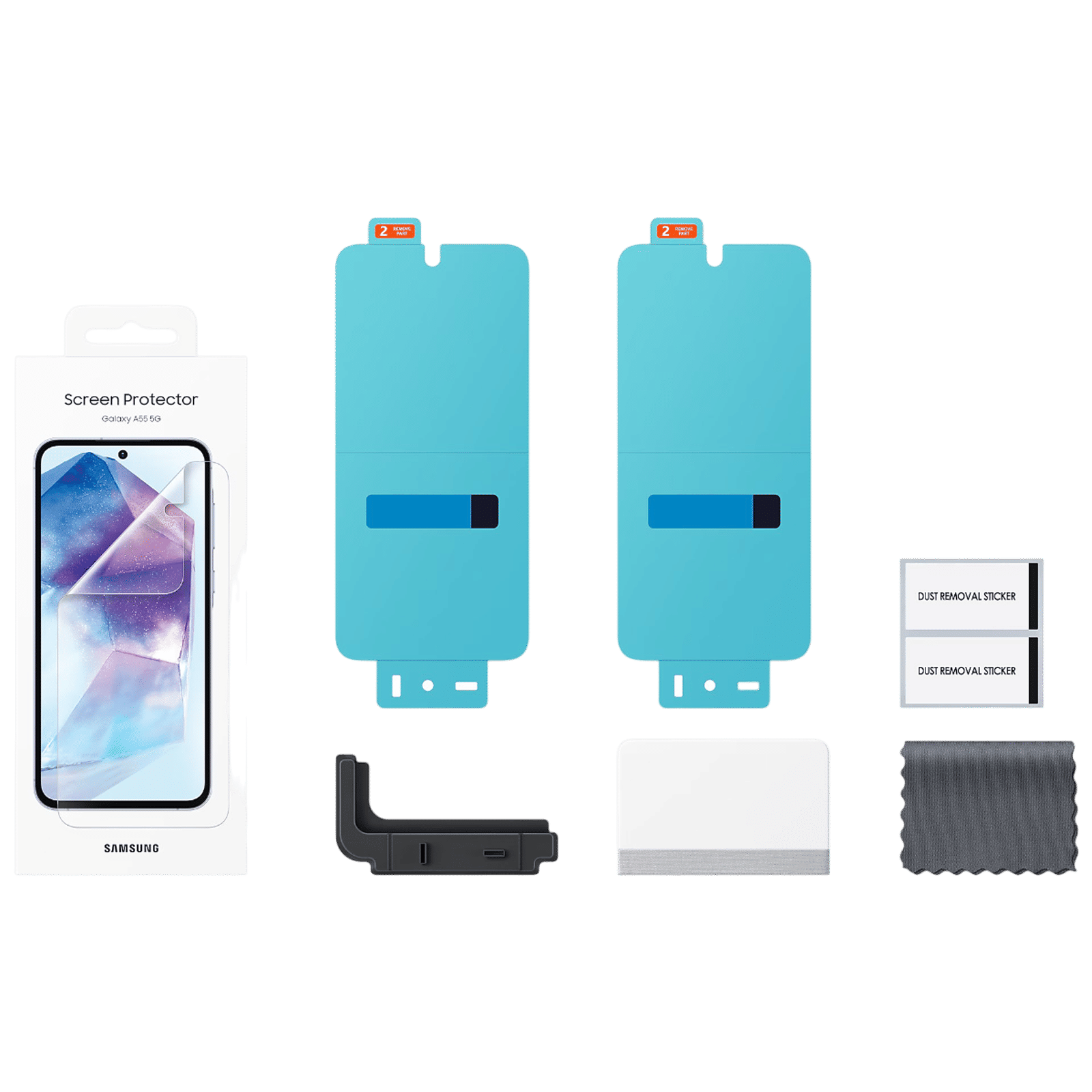 SAMSUNG Screen Protector for Galaxy A55 (Transparent Protection)_3