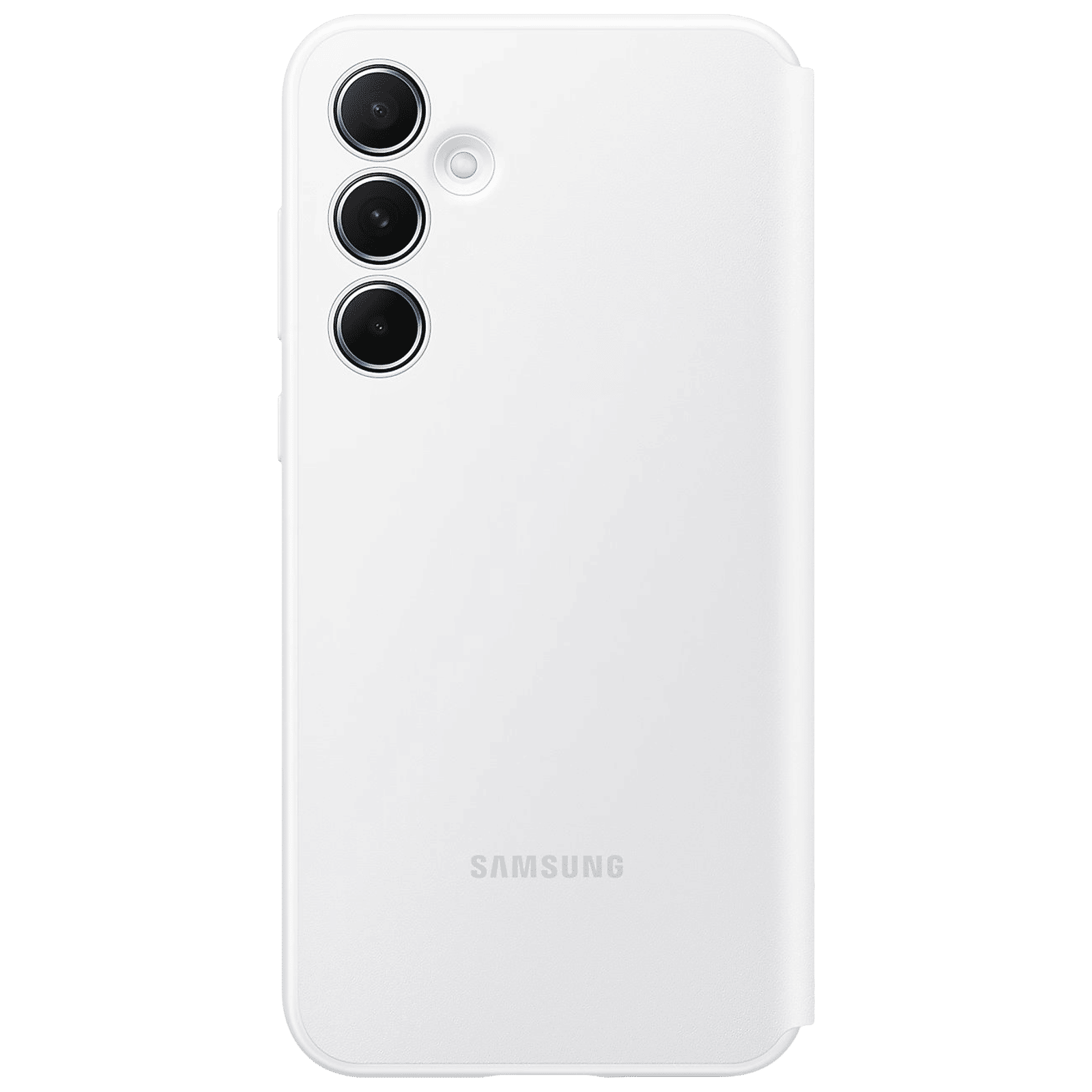SAMSUNG Thermoplastic Polyurethane, Polyurethane & Polycarbonate Flip Cover for SAMSUNG Galaxy A55 5G (Small Smart Screen View, White) SAMSUNG Thermoplastic Polyurethane, Polyurethane & Polycarbonate Flip Cover for SAMSUNG Galaxy A55 5G (Small Smart Screen View, White)_4