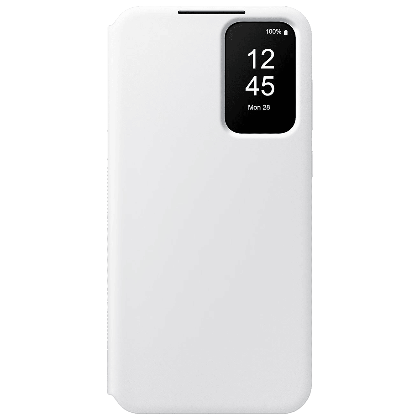 SAMSUNG Thermoplastic Polyurethane, Polyurethane & Polycarbonate Flip Cover for SAMSUNG Galaxy A55 5G (Small Smart Screen View, White) SAMSUNG Thermoplastic Polyurethane, Polyurethane & Polycarbonate Flip Cover for SAMSUNG Galaxy A55 5G (Small Smart Screen View, White)_1