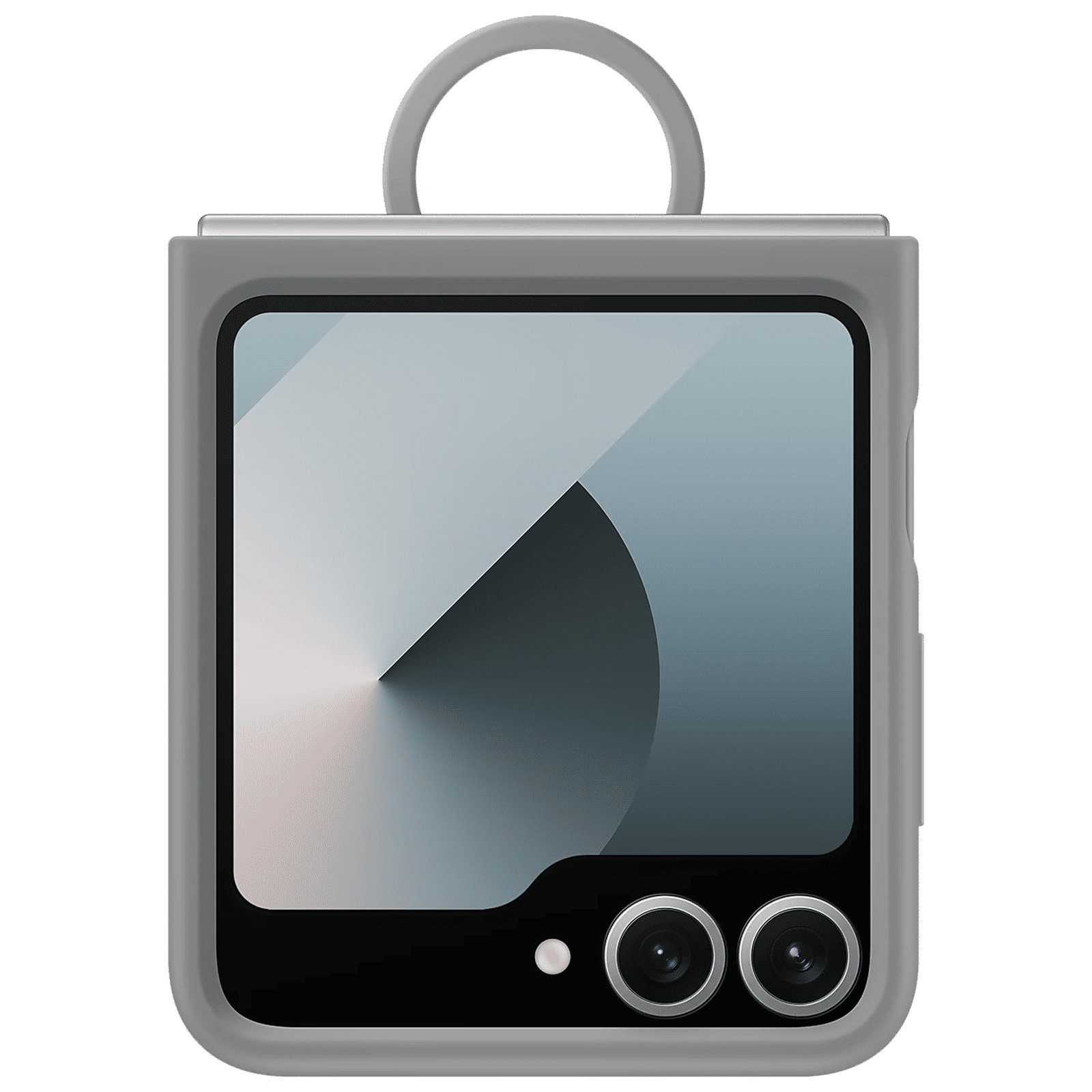 SAMSUNG Silicone Kindsuit Case for SAMSUNG Galaxy Z Flip6 (Built-in Ring, Gray)_1