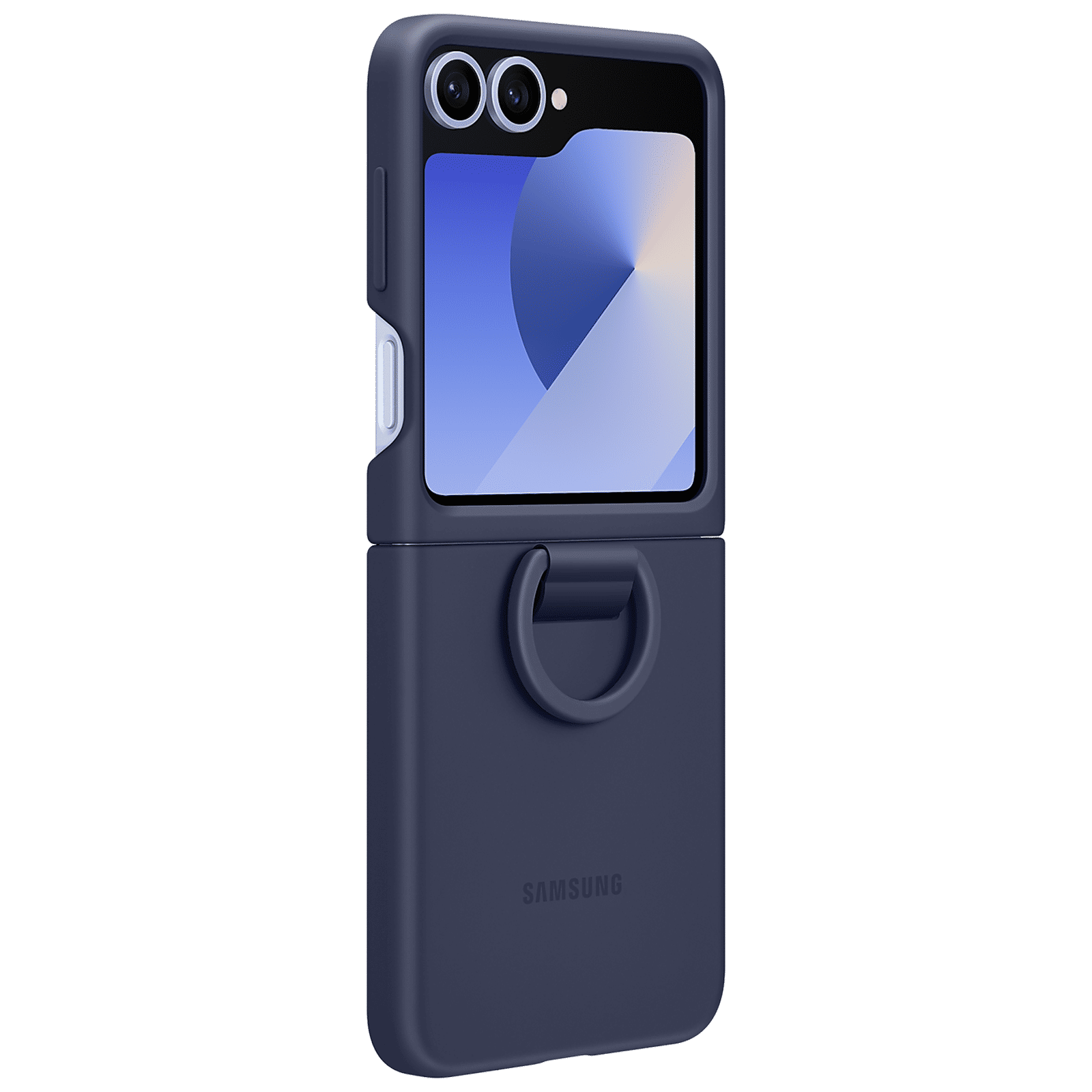 SAMSUNG Soft Silicone Back Cover for SAMSUNG Galaxy Z Flip 6 (Ultra Slim Design, Navy) SAMSUNG Soft Silicone Back Cover for SAMSUNG Galaxy Z Flip 6 (Ultra Slim Design, Navy)_2