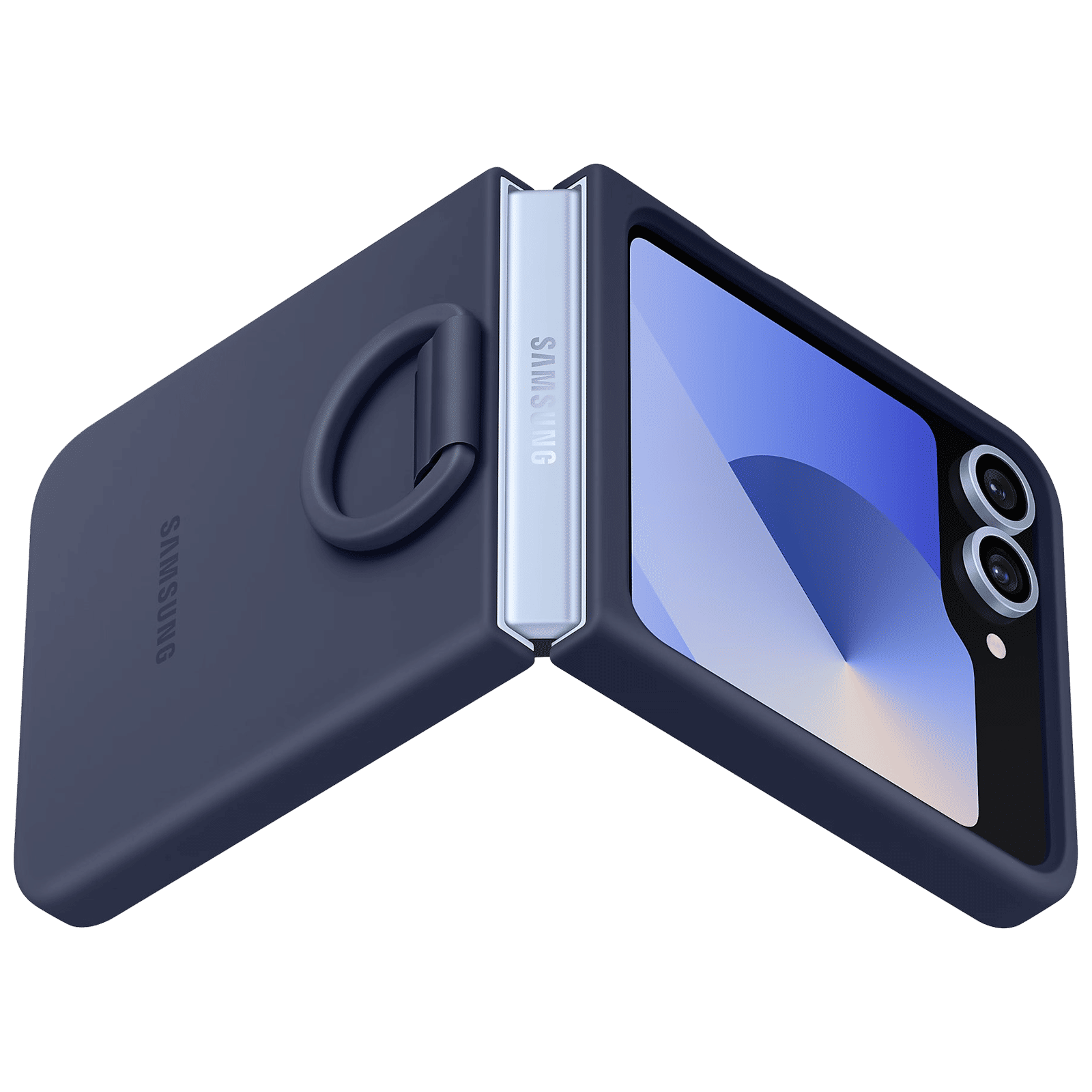 SAMSUNG Soft Silicone Back Cover for SAMSUNG Galaxy Z Flip 6 (Ultra Slim Design, Navy) SAMSUNG Soft Silicone Back Cover for SAMSUNG Galaxy Z Flip 6 (Ultra Slim Design, Navy)_5