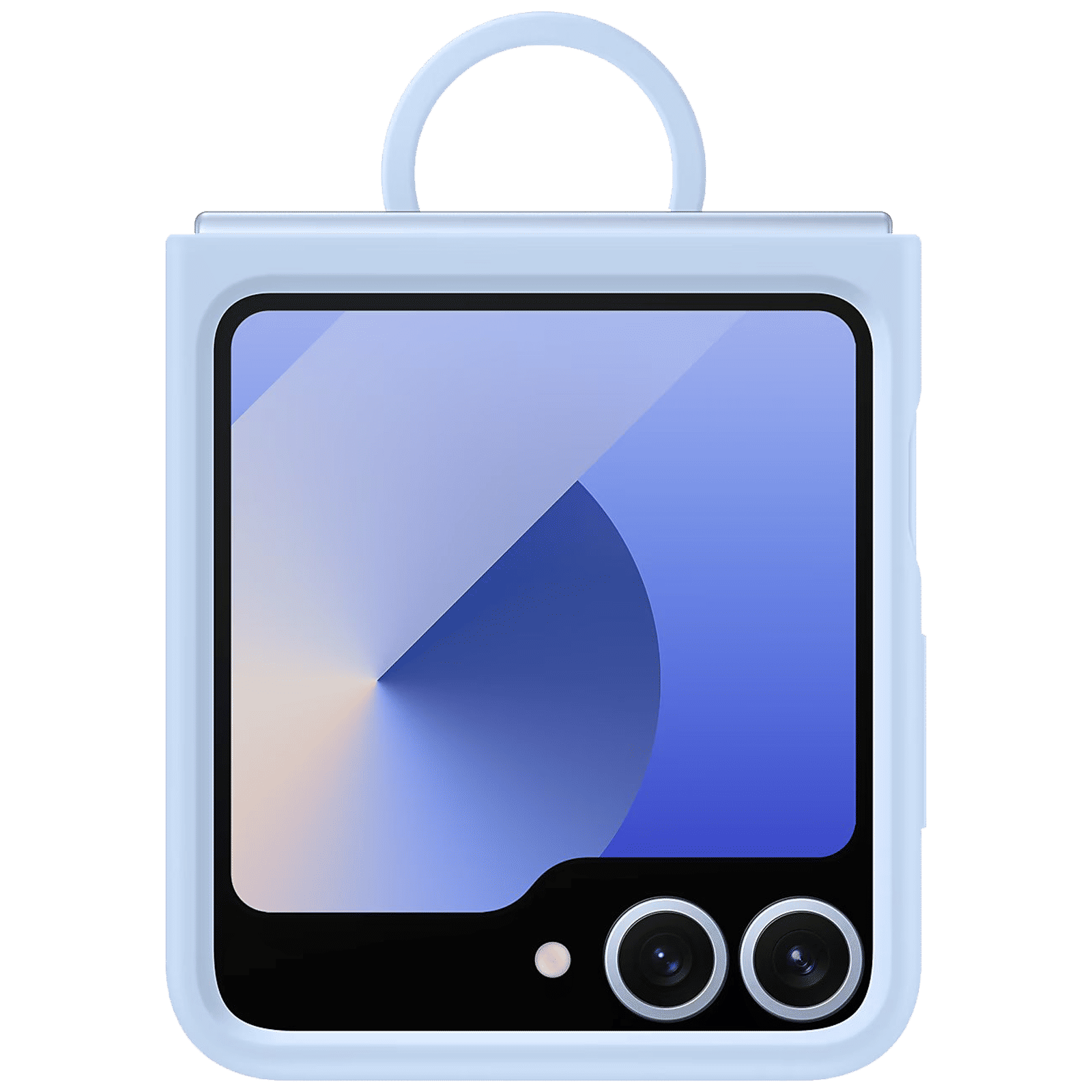 SAMSUNG Soft Silicone Back Cover for SAMSUNG Galaxy Z Flip 6 (Ultra Slim Design, Blue)_1