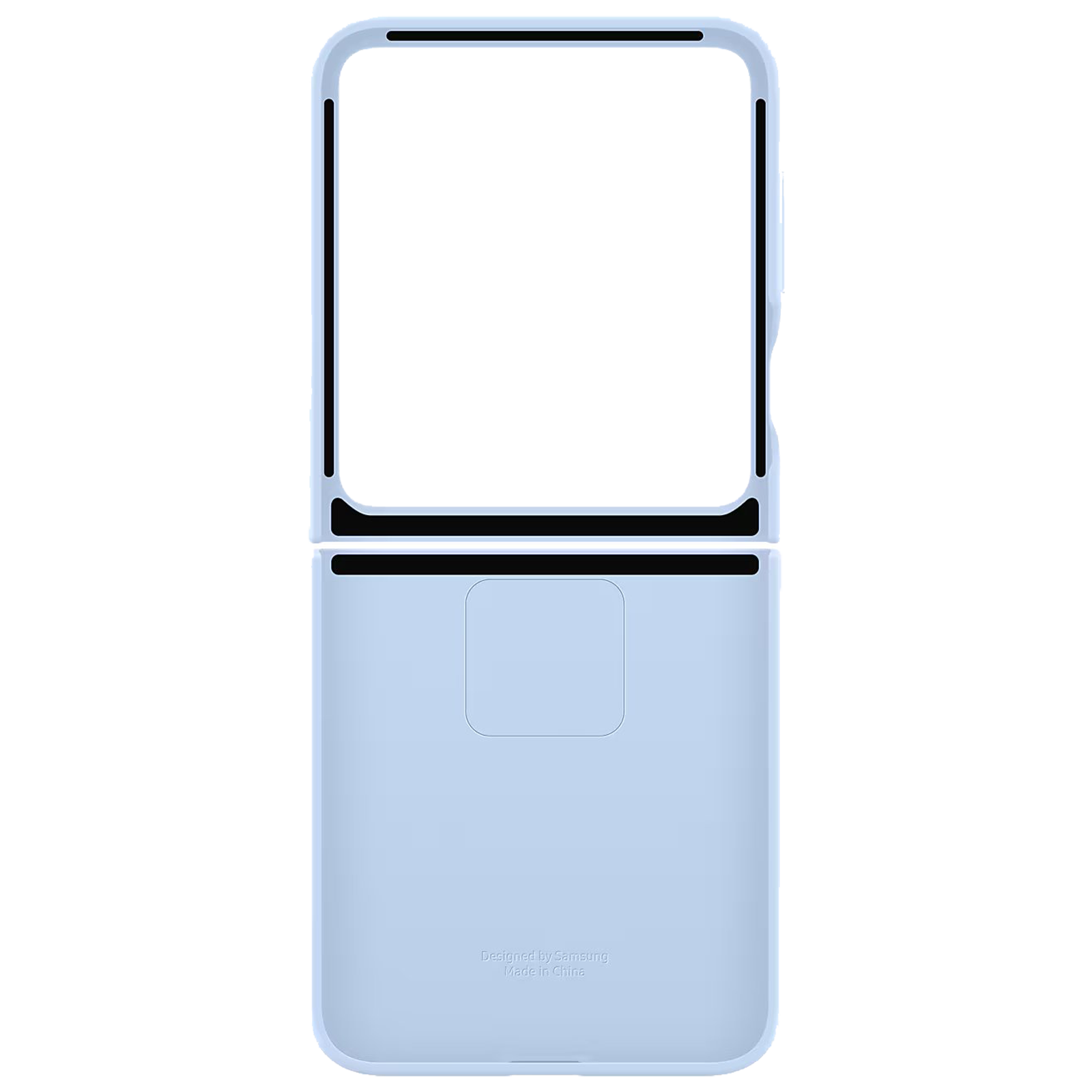 SAMSUNG Soft Silicone Back Cover for SAMSUNG Galaxy Z Flip 6 (Ultra Slim Design, Blue)_4