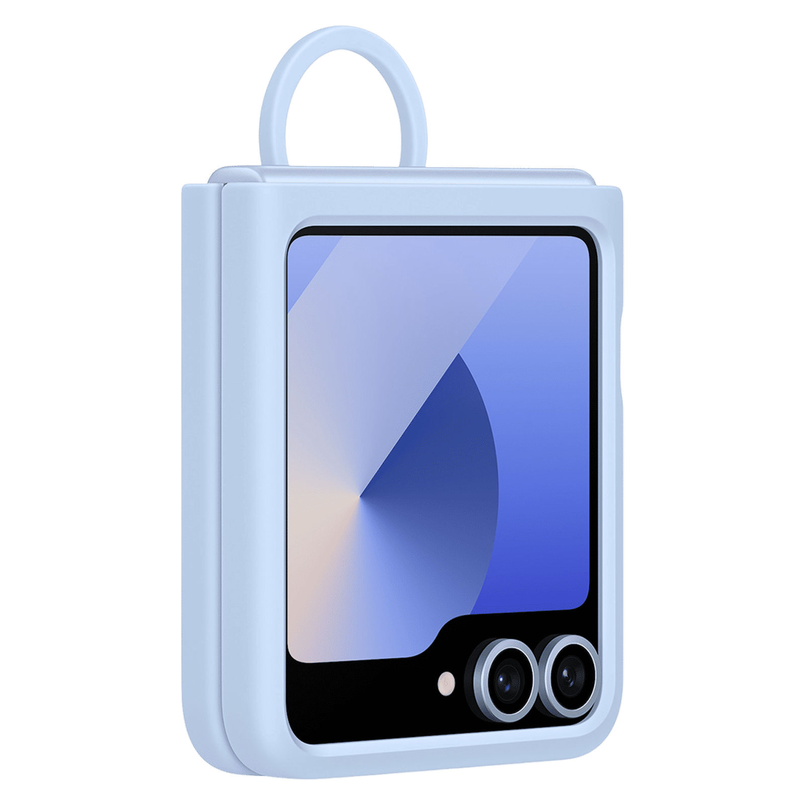 SAMSUNG Soft Silicone Back Cover for SAMSUNG Galaxy Z Flip 6 (Ultra Slim Design, Blue)_7