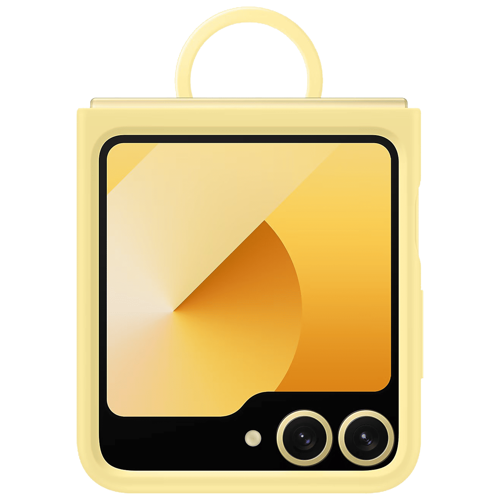 SAMSUNG Soft Silicone Back Cover for SAMSUNG Galaxy Z Flip 6 (Ultra Slim Design, Yellow)_1