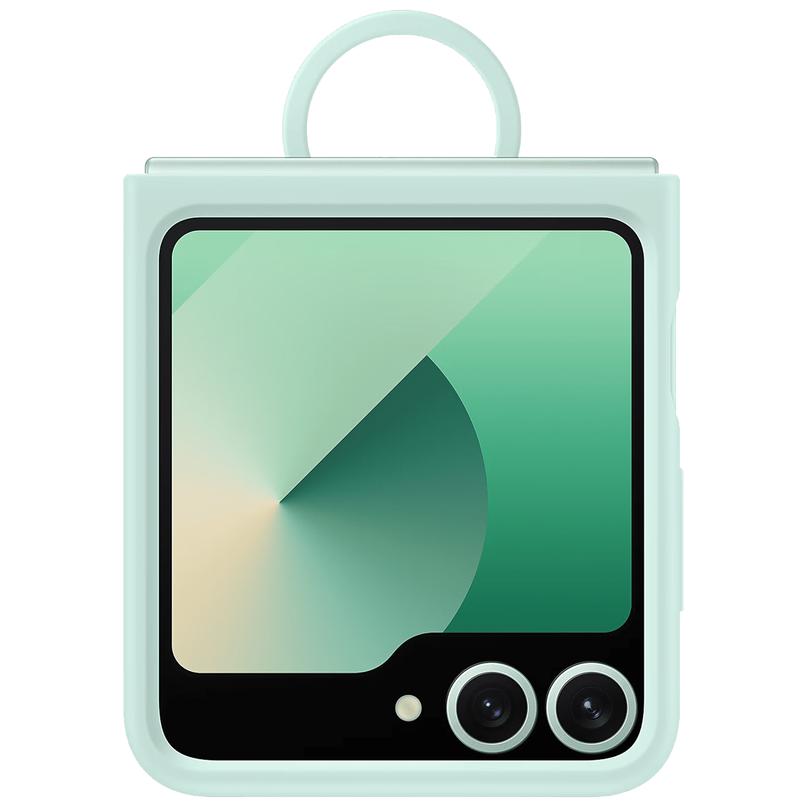 SAMSUNG Soft Silicone Back Cover for SAMSUNG Galaxy Z Flip 6 (Ultra Slim Design, Mint)_1