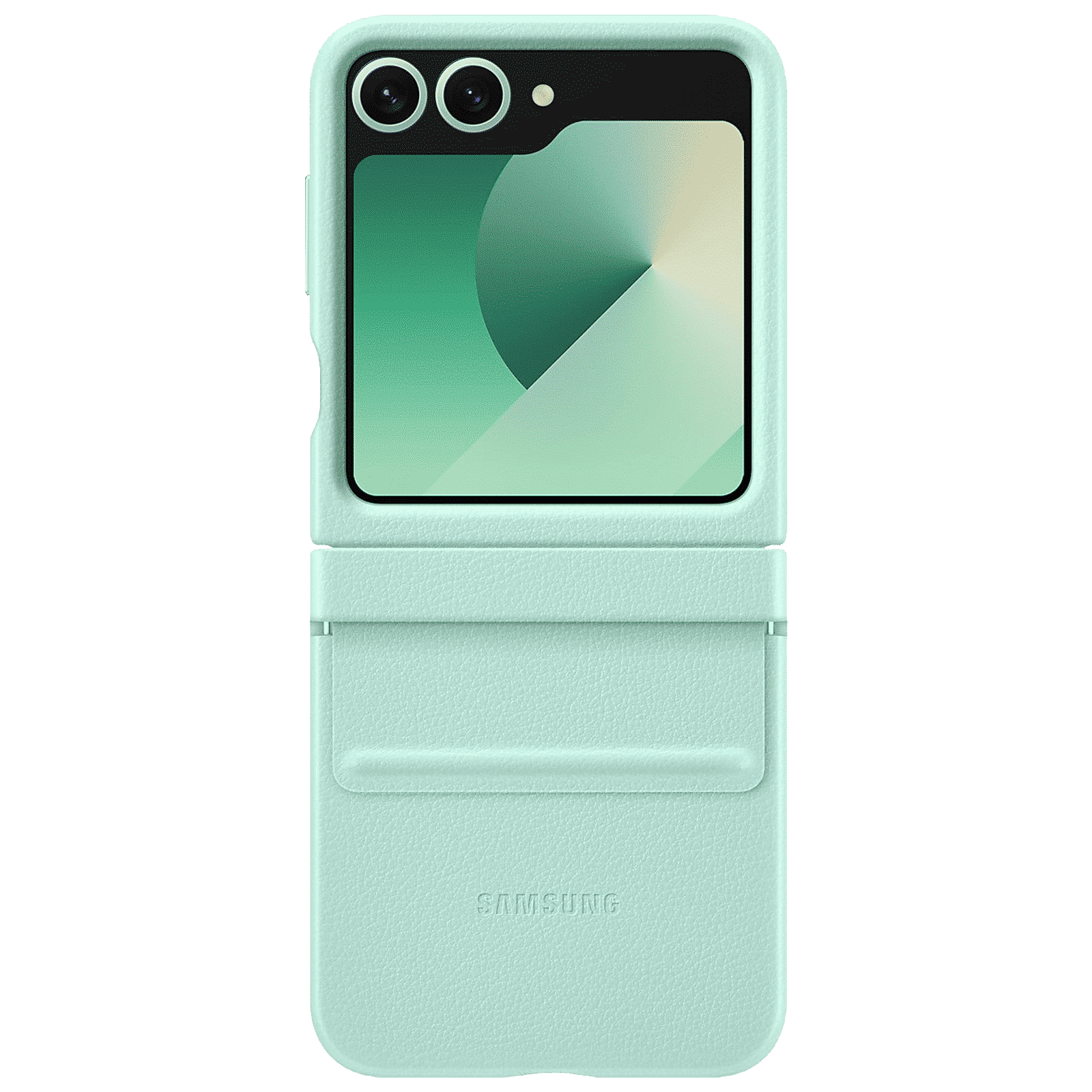 SAMSUNG Soft Back Cover for SAMSUNG Galaxy Z Flip 6 (Kindsuit, Mint)_2